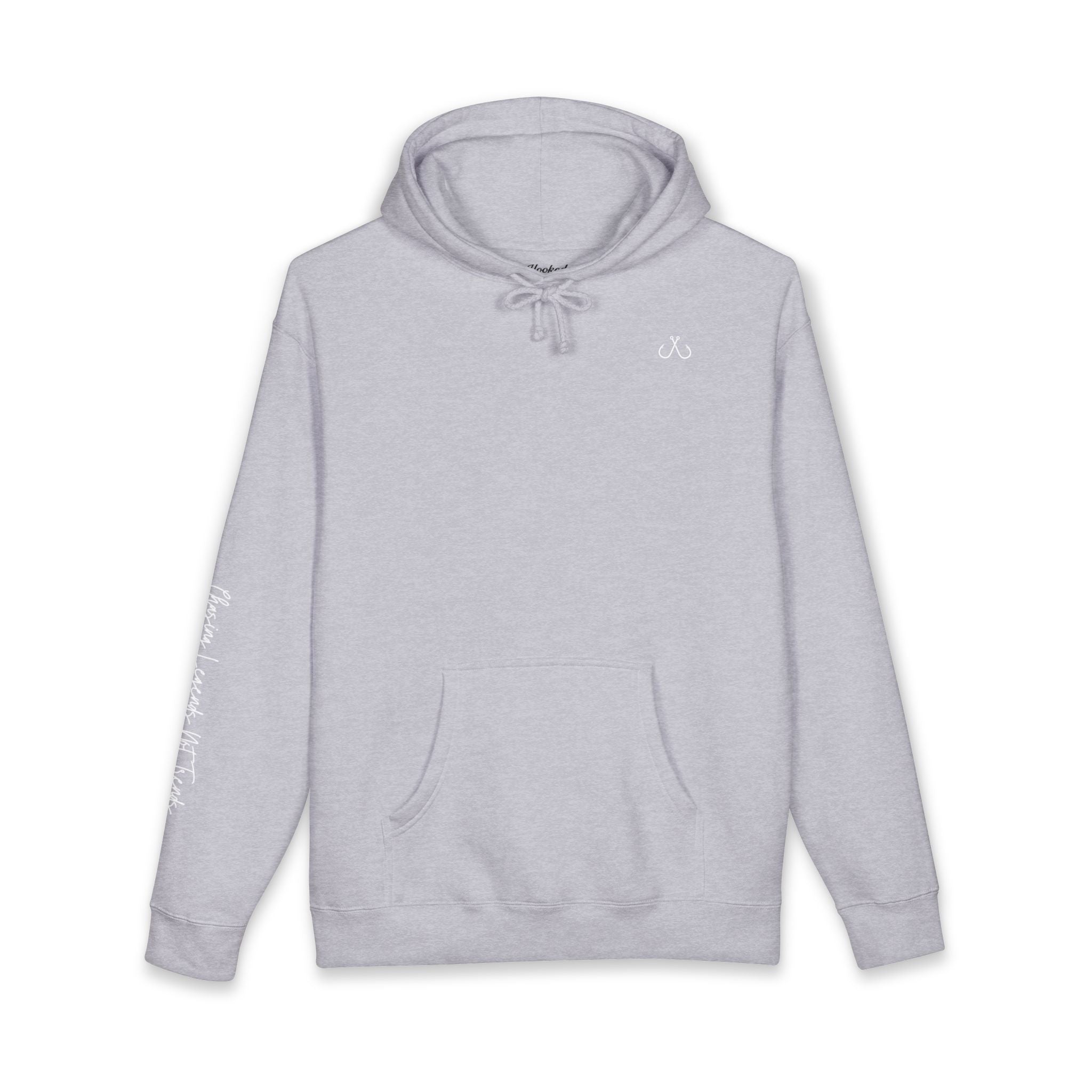 Chasing Legends Not Trends Hoodie Hooked Horizon Co. — Minimal Fishing Back Graphic Hoodie, Multiple Color Variations