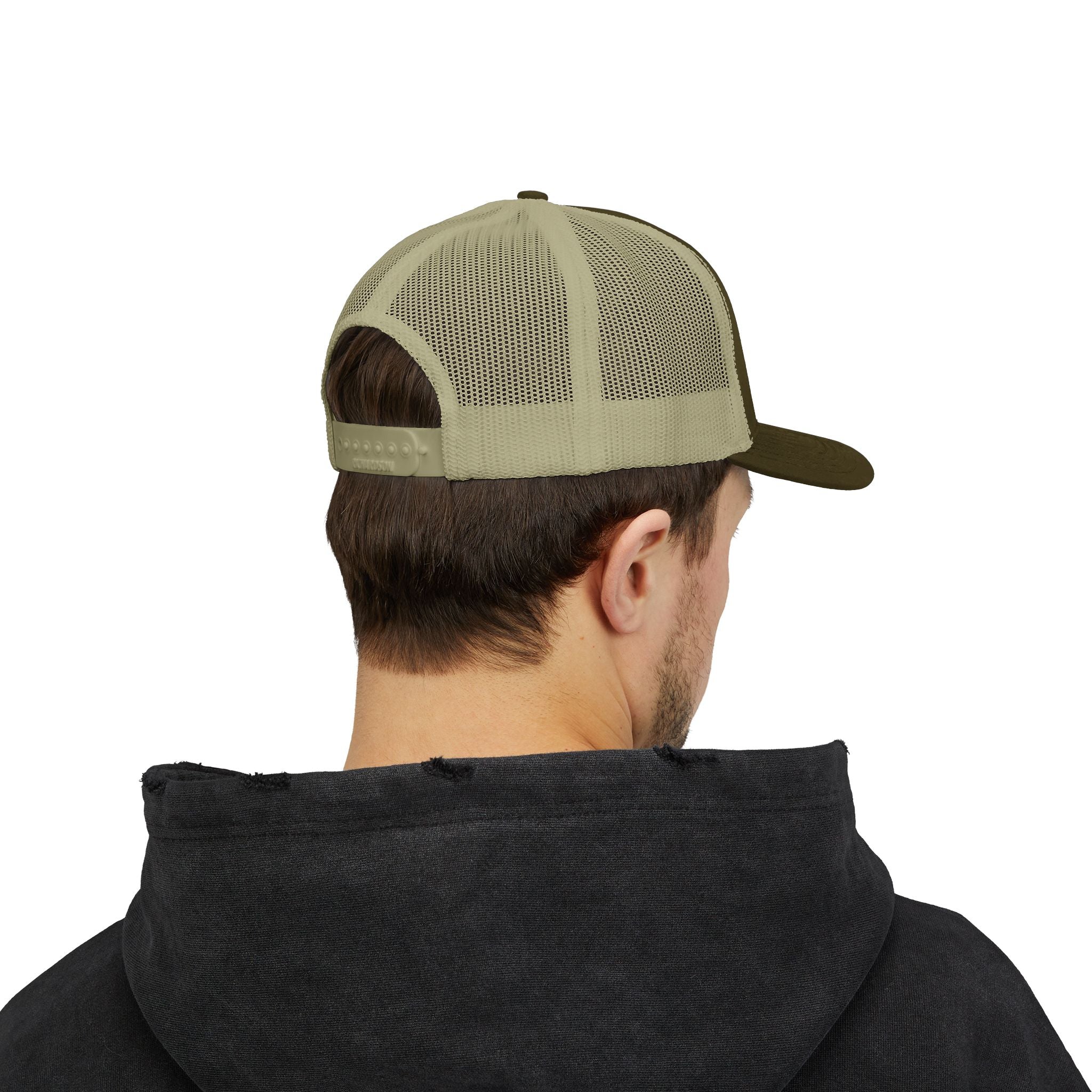 Wave Hooked Horizon Trucker Cap — Embroidered Fishing Snapback