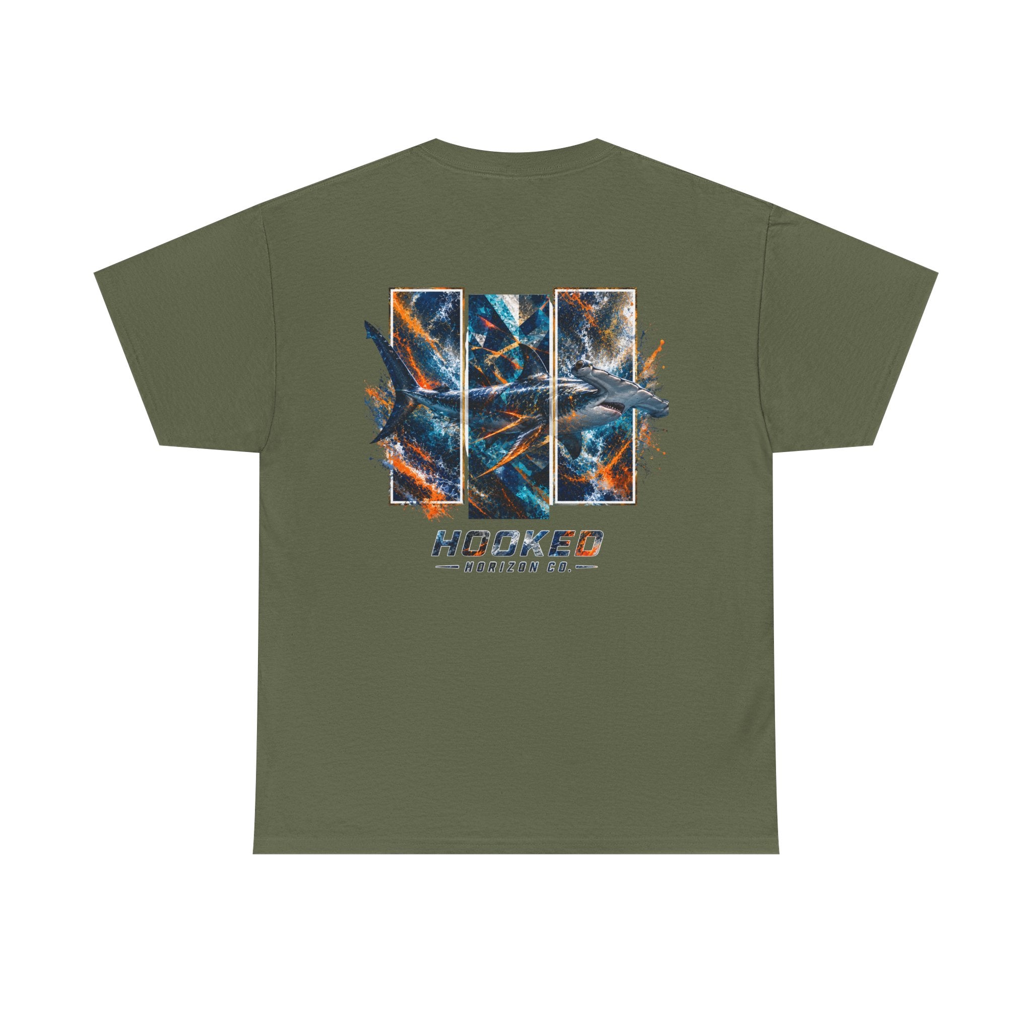 Hammer Head Hooked Horizon Co Tee—Ocean Graphic Tee — "Beloved" Ray Design