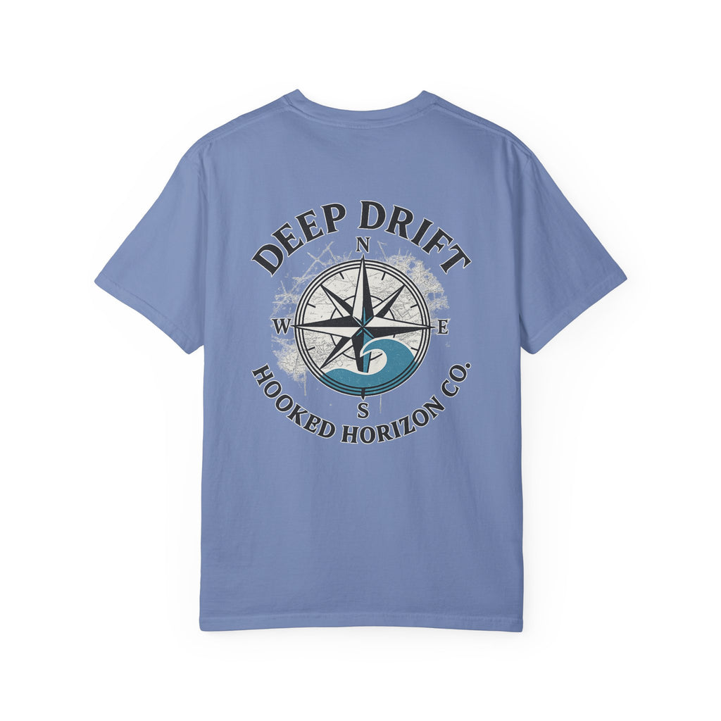Wave Compass T-shirt, Hooked Horizon Co, Angler Gifts