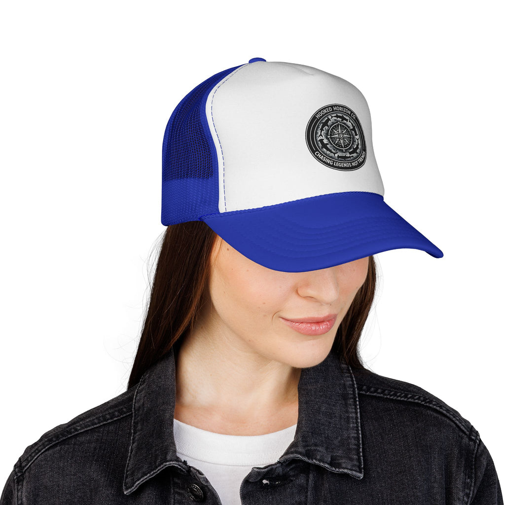 Chasing Legends Not Trends Trucker Cap — Fishing & Beach Hat