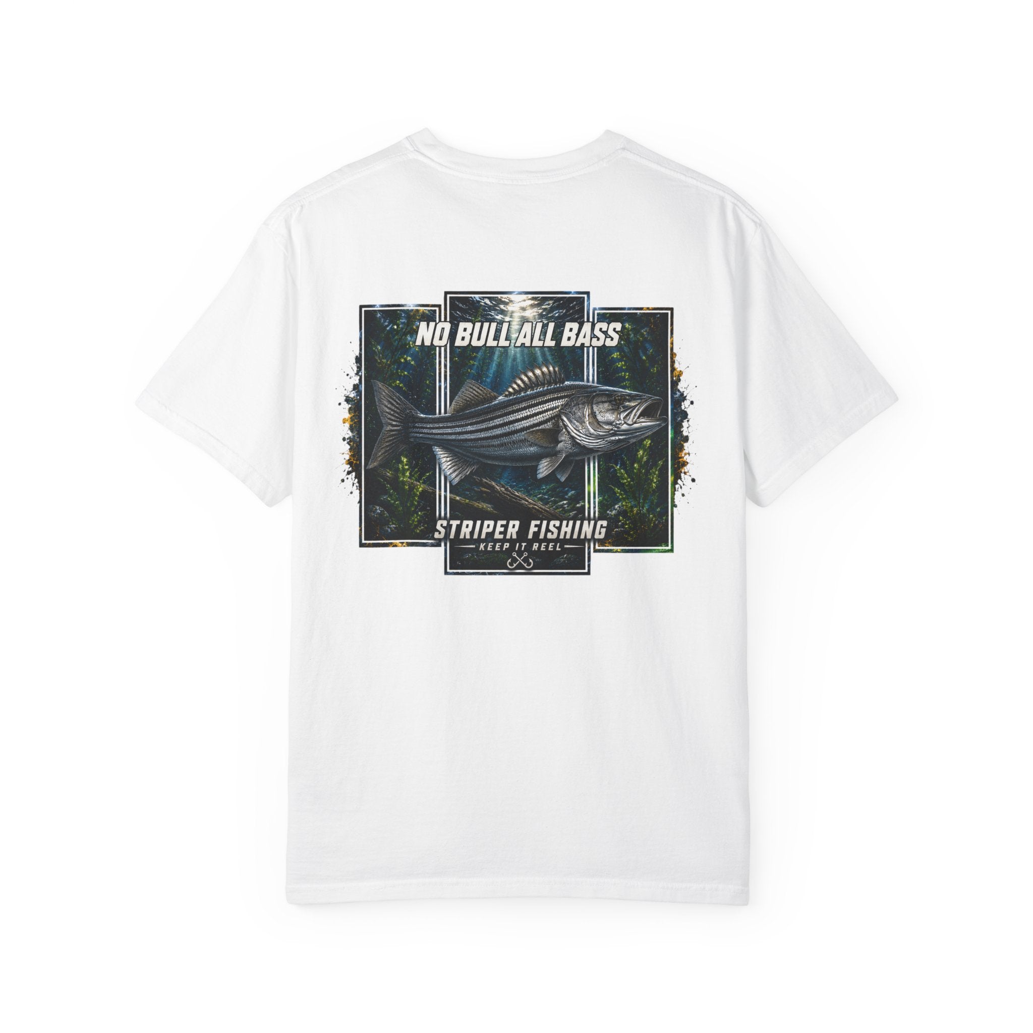 Saltwater Sea Striper Fishing Tee — Hooked Horizon Co.  Angler Gifts Ocean Lover Gifts