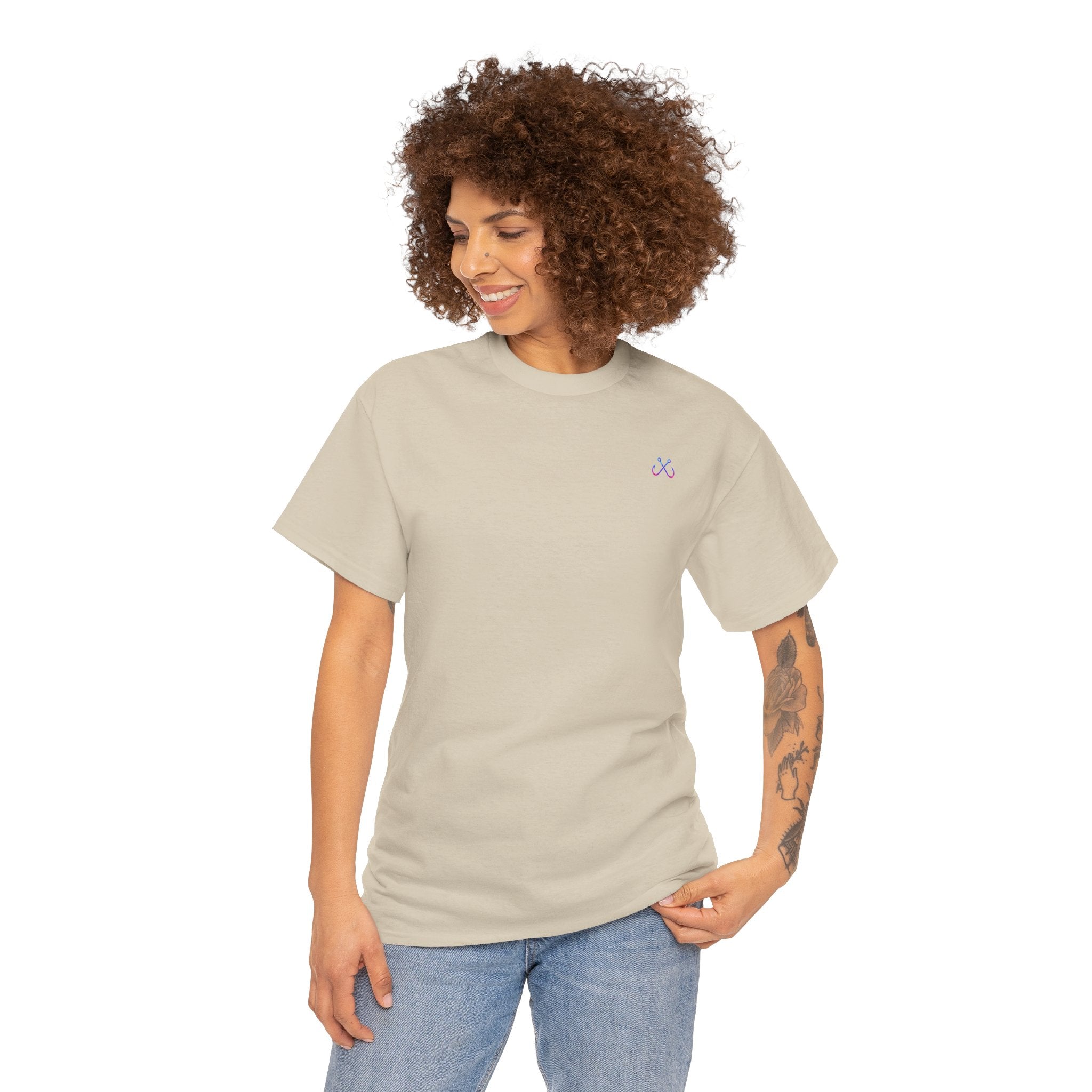 Lion Fish Hooked Horizon Co Tee—Ocean Graphic Tee — "Beloved" Ray Design