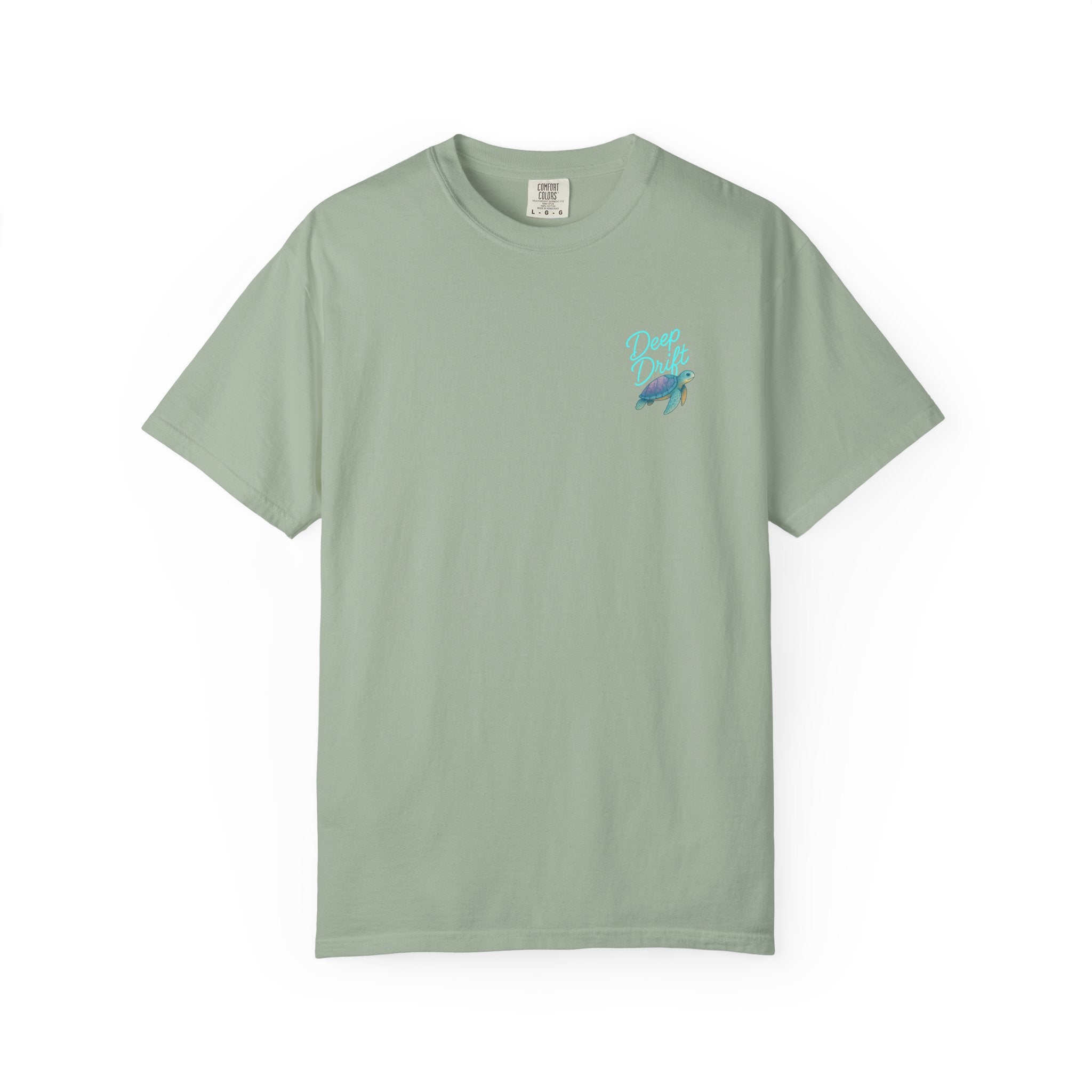 Turtle Deep Drift T-shirt, Hooked Horizon Co, Angler Gifts