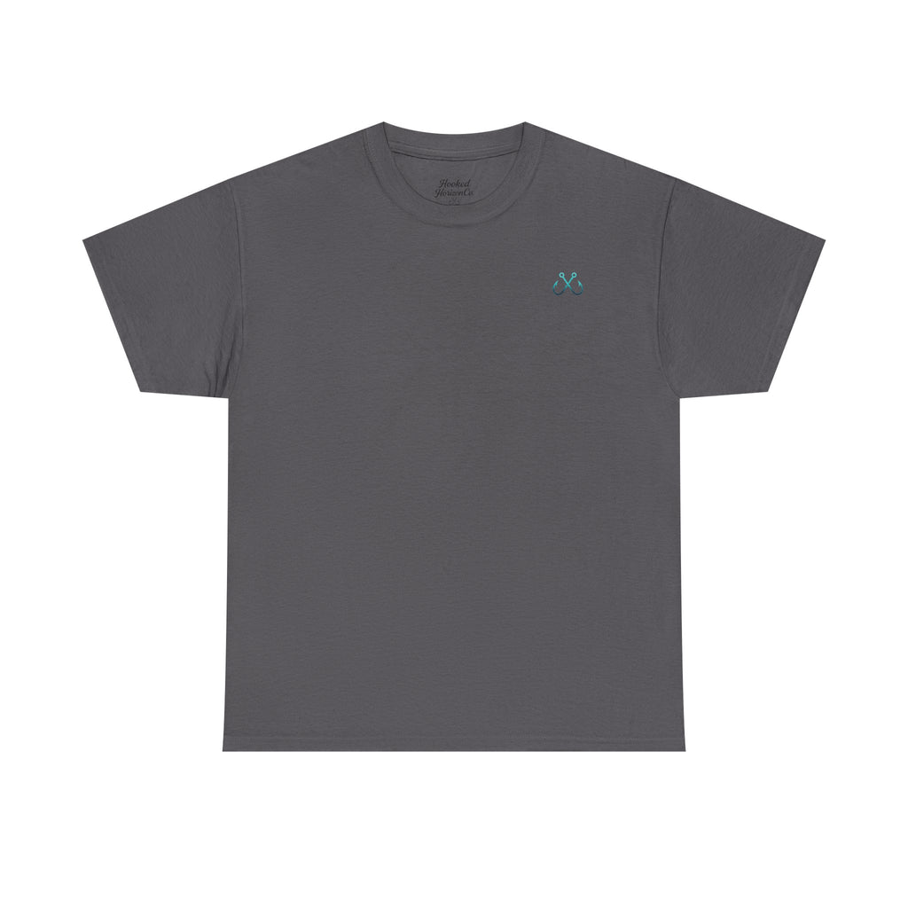 Manta Ray Hooked Horizon Co Tee—Ocean Graphic Tee — "Beloved" Ray Design