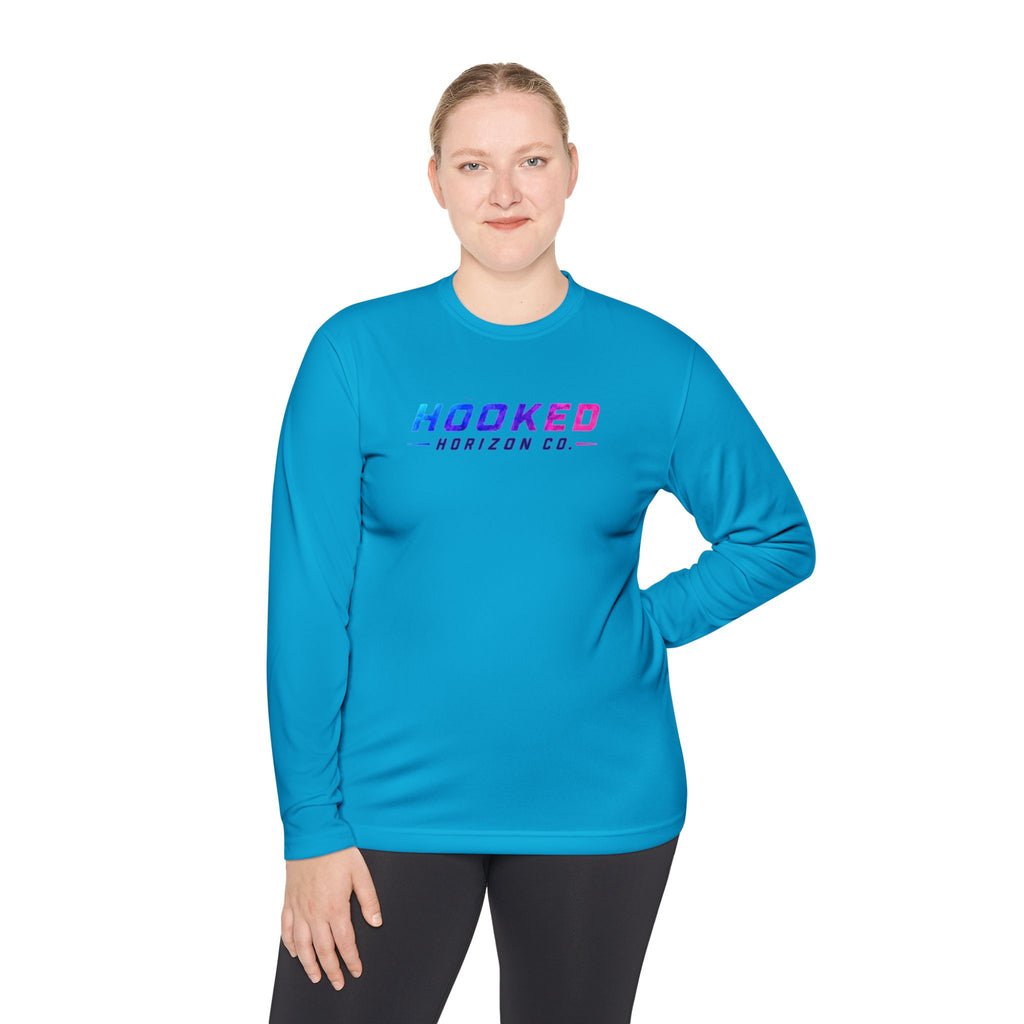 Moisture Wicking Classic Logo Shark Tee —Horizon Co. Anchors Long Sleeve Tee — Lightweight Fishing Shirt