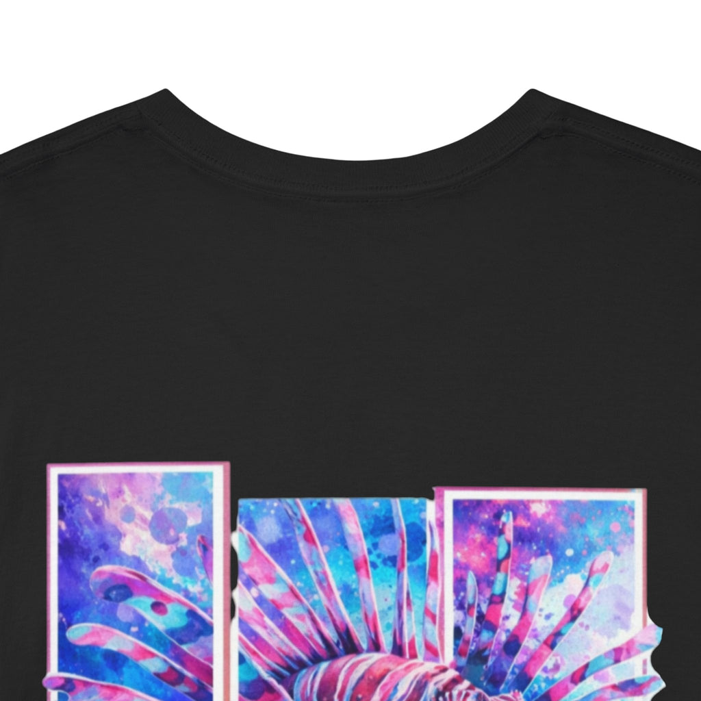Lion Fish Hooked Horizon Co Tee—Ocean Graphic Tee — "Beloved" Ray Design