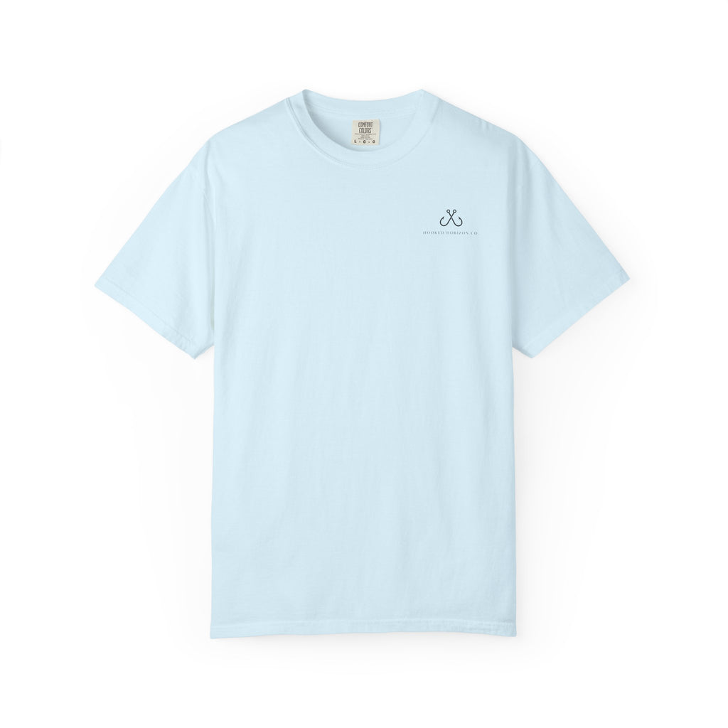 Shark Tee — "Deep Drift on the Water" Fishing Graphicishing Tee for Angler Lovers, Shark Lovers, Ocean Tee