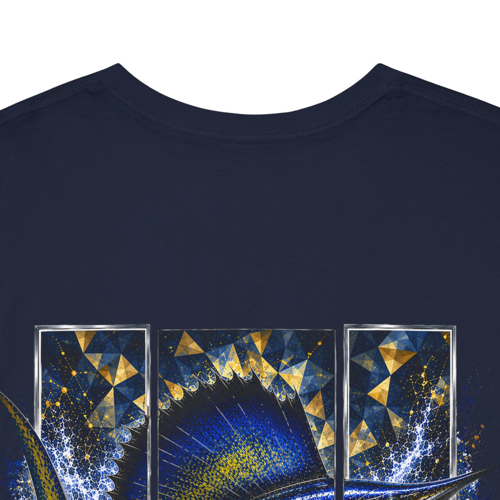 Sail Fish Hooked Horizon Co Tee—Ocean Graphic Tee — "Beloved" Ray Design