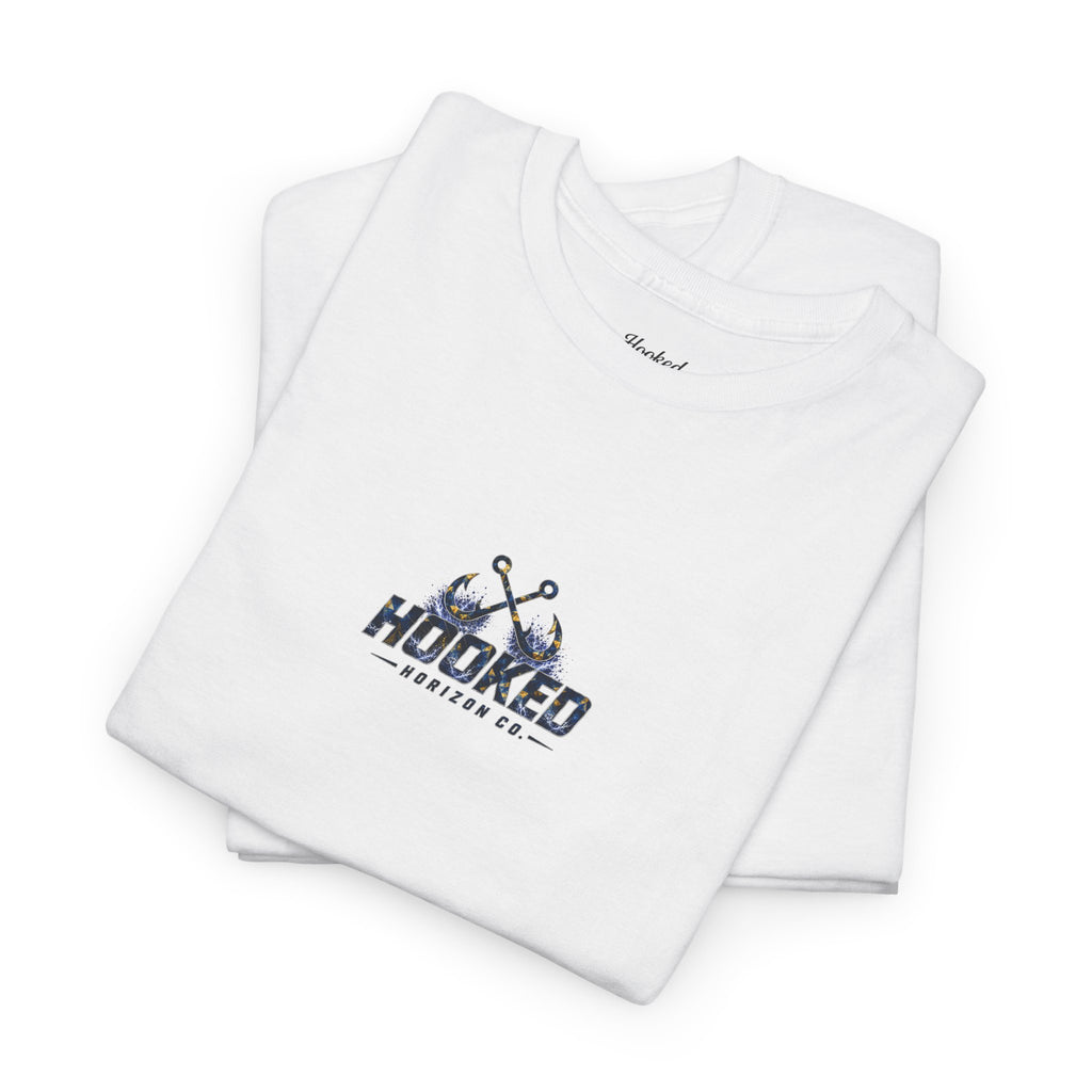 Sail Fish Hooked Horizon Co Tee—Ocean Graphic Tee — "Beloved" Ray Design