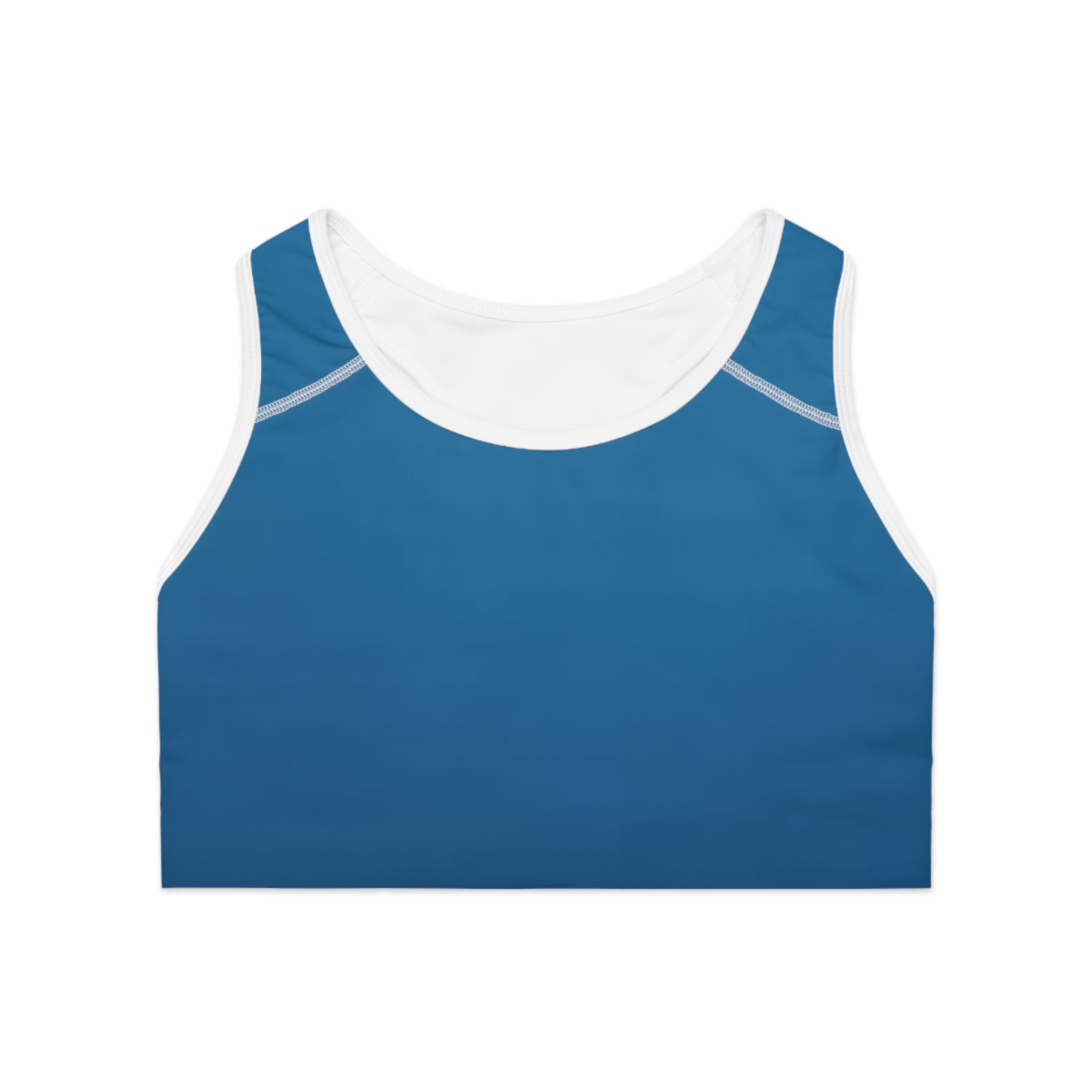 Ocean Blue Deep Drift Hooked Horizon Co. Stylish Sports Bra for Active Women, Workout Top, Gym Essential, Fitness Apparel, Athleisure Wear, Yoga Gear