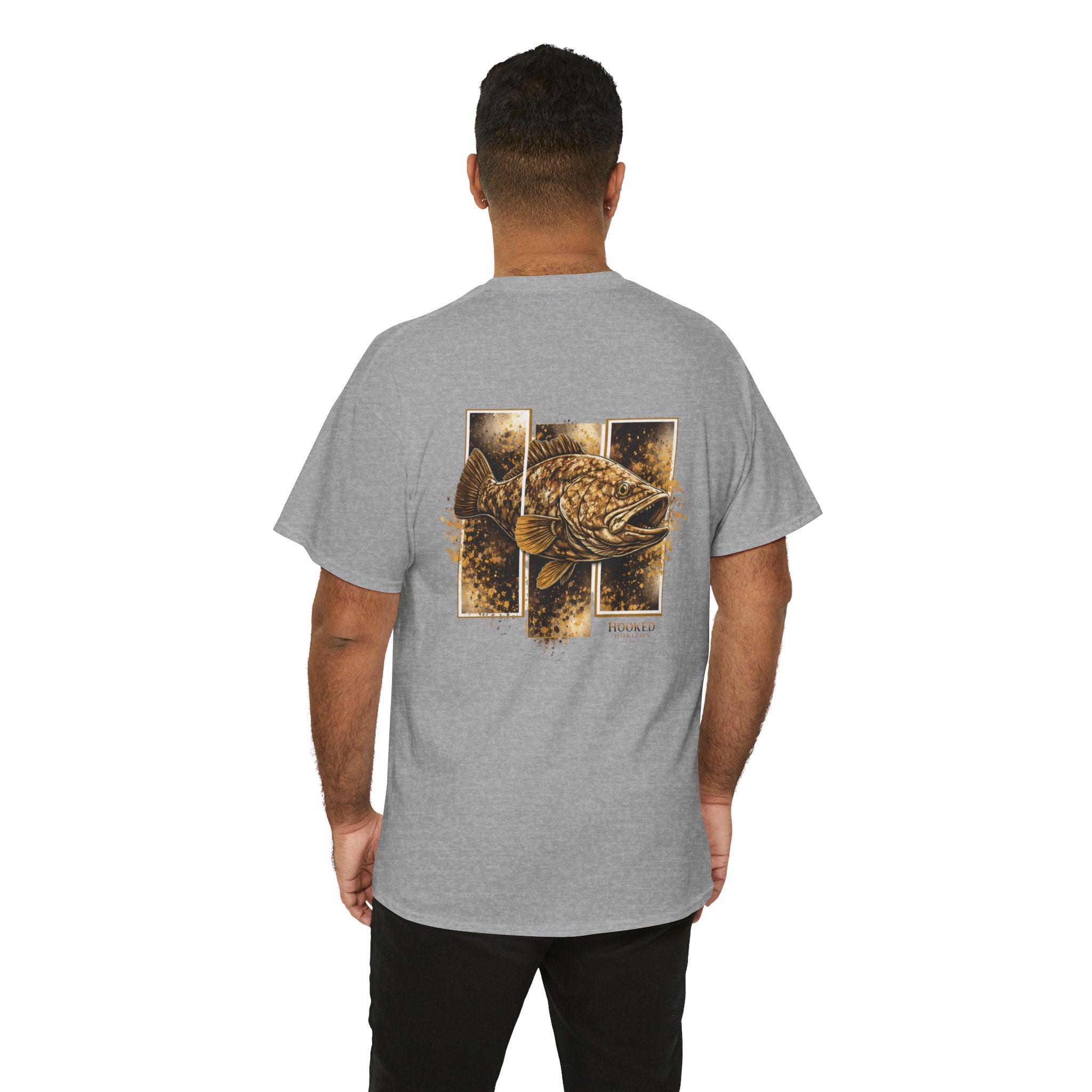 Grouper Hooked Horizon Co Tee—Ocean Graphic Tee — "Beloved" Ray Design