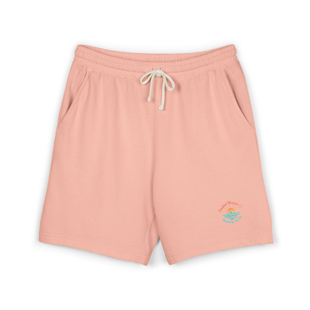 Hooked Horizon Co.  — Ultra Soft Fleece Sweat Shorts — Lightweight Garment-Dyed Lounge Shorts