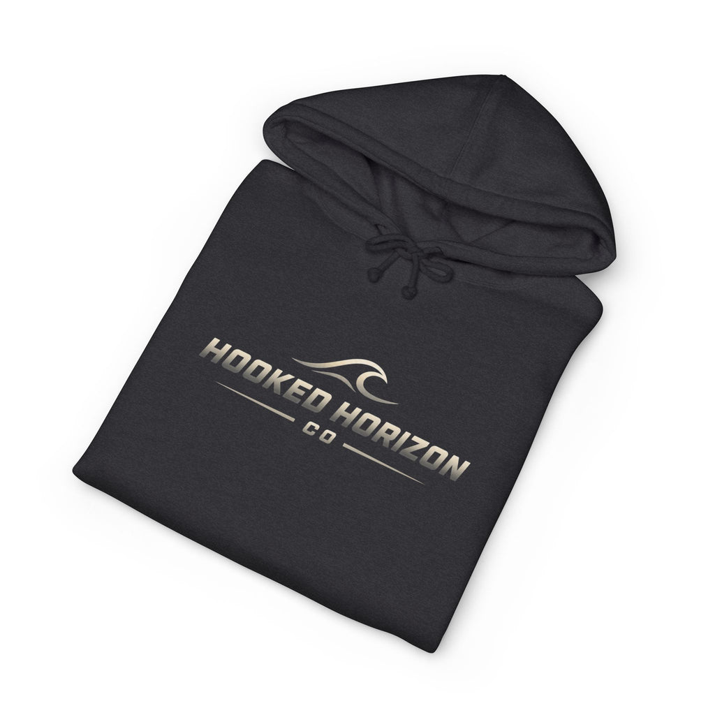 Wave Hoodie Hooked Horizon Co. — Fishing Back Graphic Hoodie, Multiple Color Variations