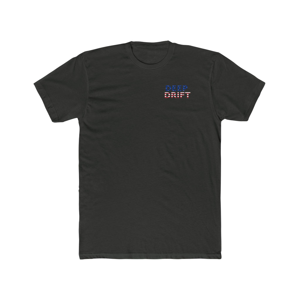 USA Deep Drift Marlin Tee — Patriotic Hooked Horizon Co. Fishing T-Shirt