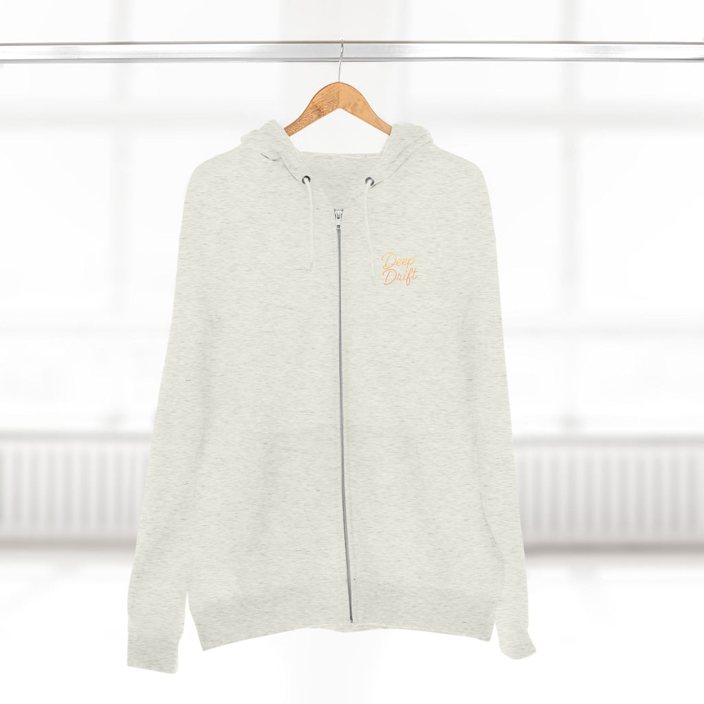 Turtle "Keep It Reel" Deep Drift–Hooked Horizon Co. Unisex Zip Hoodie for Ocean Lovers, Nautical Fashion, Cool Weather Gear, Everyday Comfort, Perfect Gift