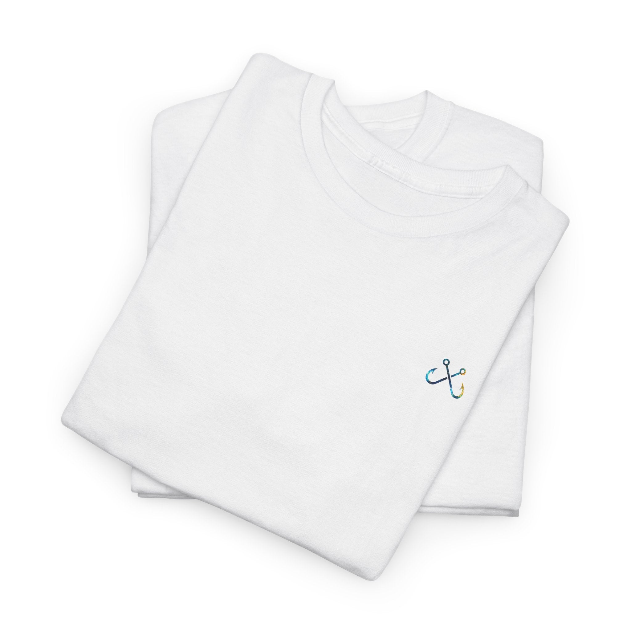 Bull Shark Hooked Horizon Co Tee—Ocean Graphic Tee — "Beloved" Ray Design