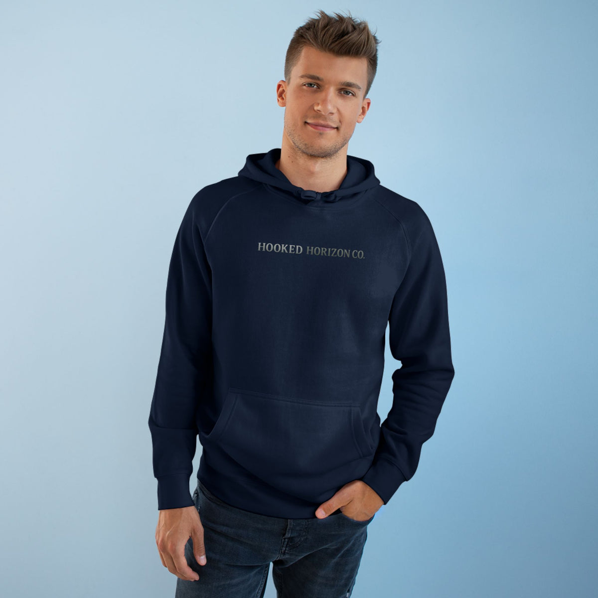 Shark Hoodie— "Deep Drift On The Water" Hooked Horizon Co. Unisex Supply Hoodie