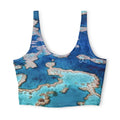 Blue Coral Reel Deep Drift Hooked Horizon Co. Stylish Sports Bra for Active Women, Workout Top, Gym Essential, Fitness Apparel, Athleisure Wear, Yoga Gear