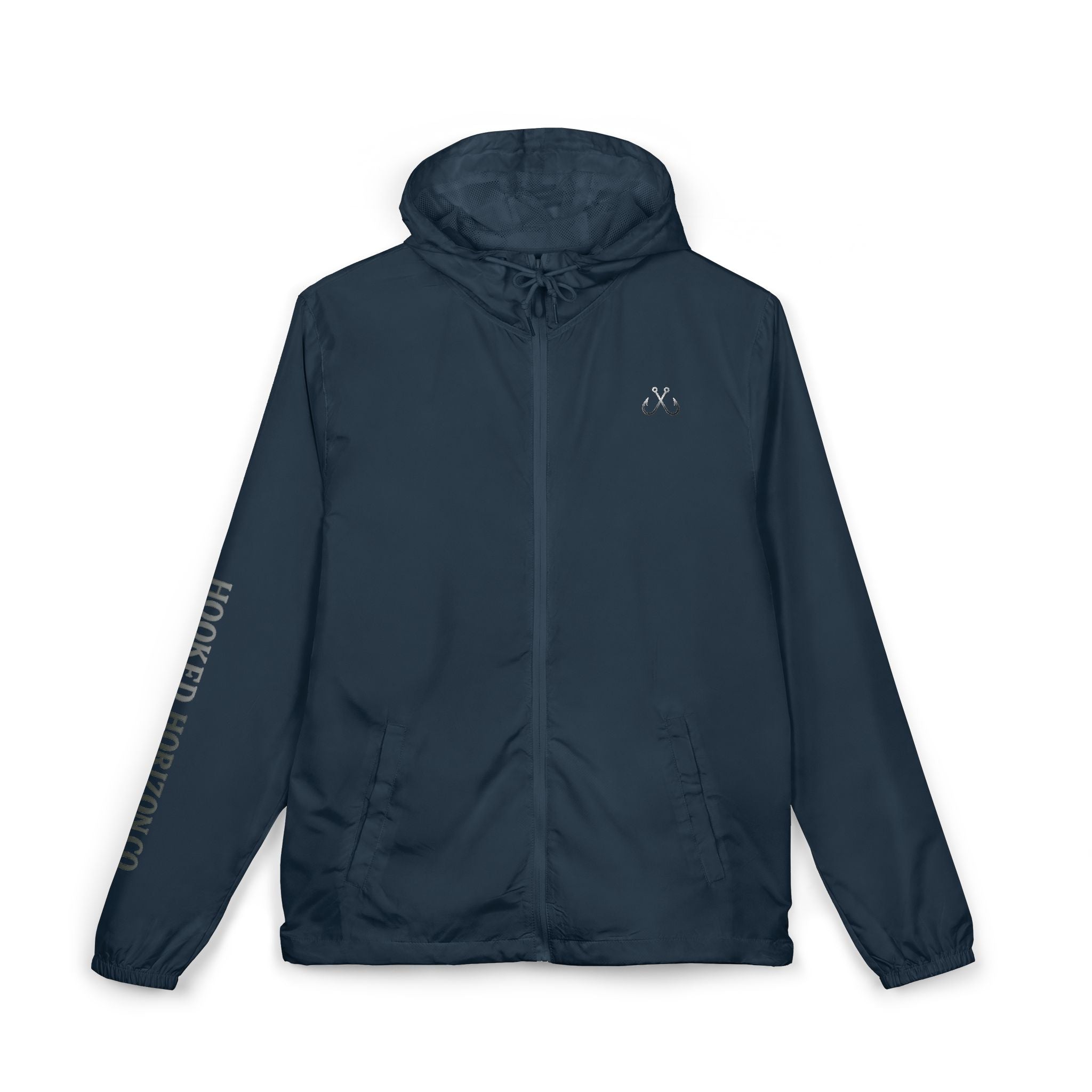 Chasing Legends Not Trends Compass Graphic Windbreaker Jacket — Nautical Adventure Hooded Windbreaker