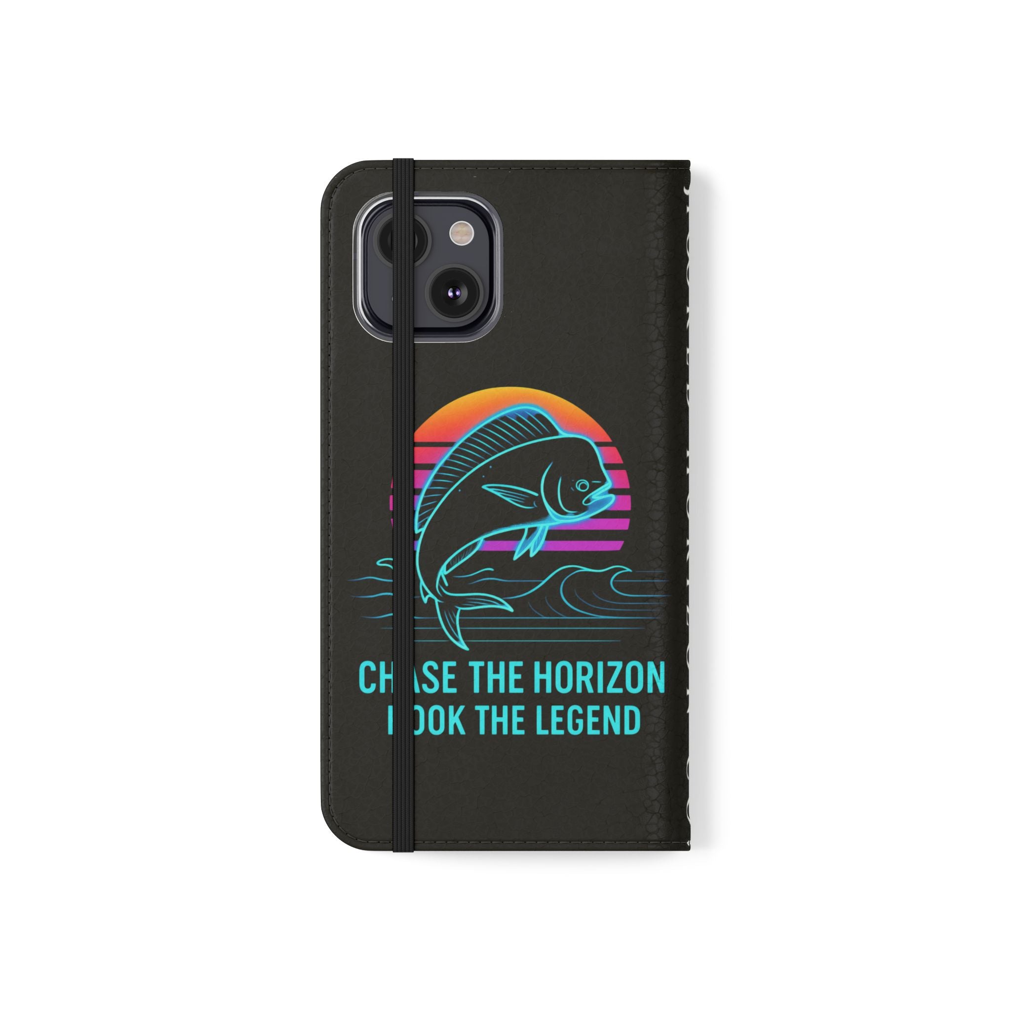 Mahi Mahi Flip Phone Case — Turquoise Water Pattern Wallet Cover