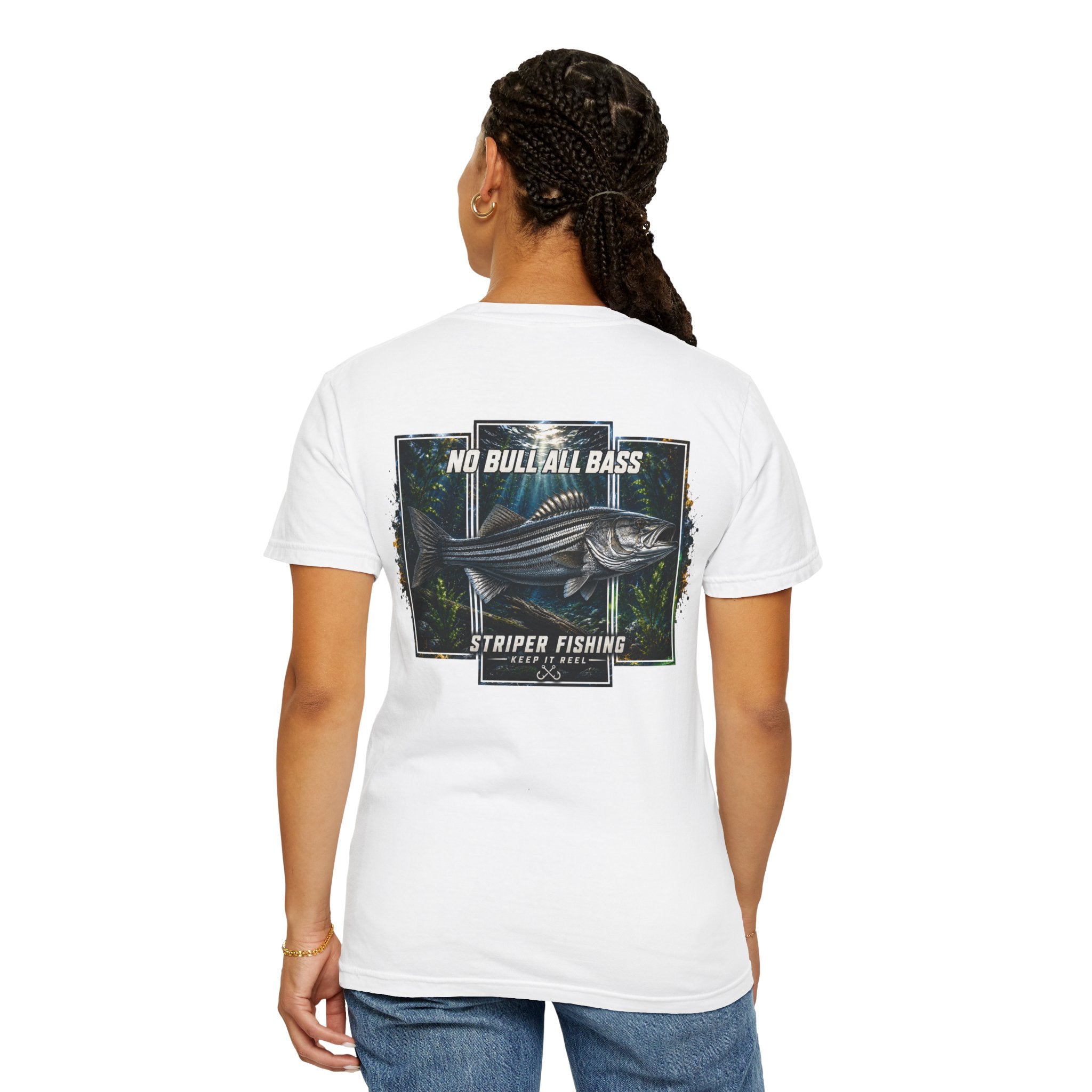 Saltwater Sea Striper Fishing Tee — Hooked Horizon Co.  Angler Gifts Ocean Lover Gifts