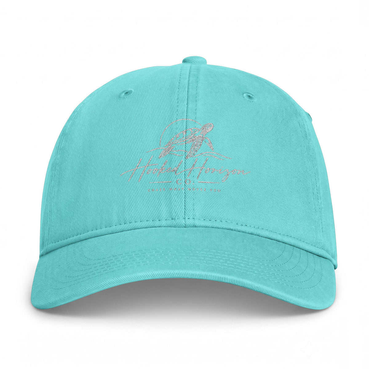 Turtle Hooked Horizon Co – " Chase What You Love "Coastal Washed Cap
