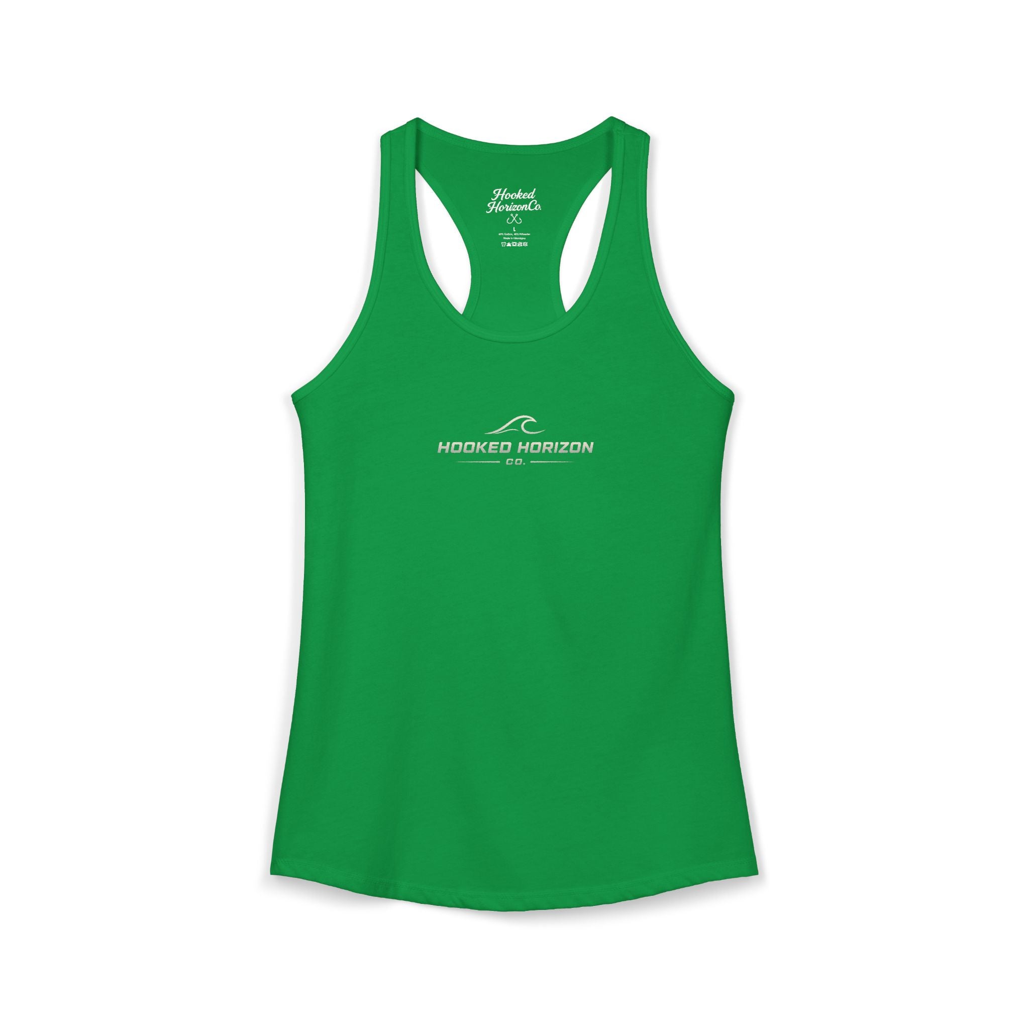 Hooked Horizon Co. Commerical Logo — Soft Women's Ideal Racerback Tank