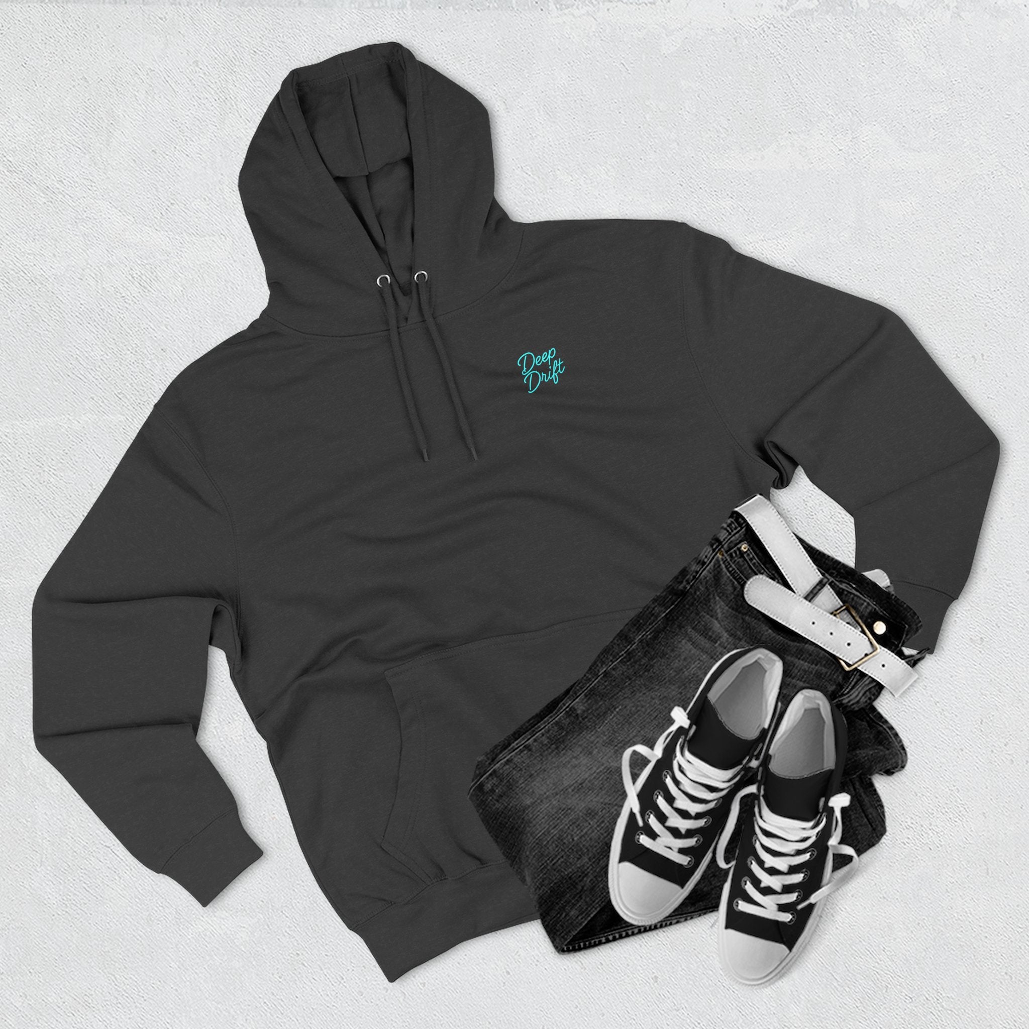 Wave & Sun Deep Drift– "Hooked By The Sea" Hooked Horizon Co. Unisex Hoodie for Ocean Lovers, Nautical Fashion, Cool Weather Gear, Everyday Comfort, Perfect Gift