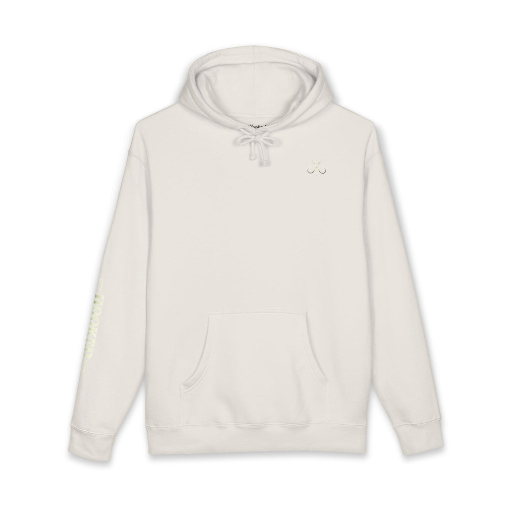 Sea Otter & Sunset Hoodie Hooked Horizon Co. — Minimal Fishing Back Graphic Hoodie, Multiple Color Variations