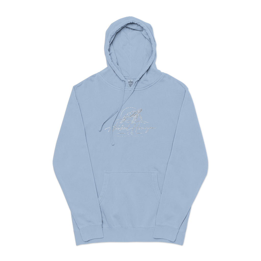 Turtle Hooked Horizon Co – " Chase What Moves You "Unisex Pigment-Dyed Hoodie