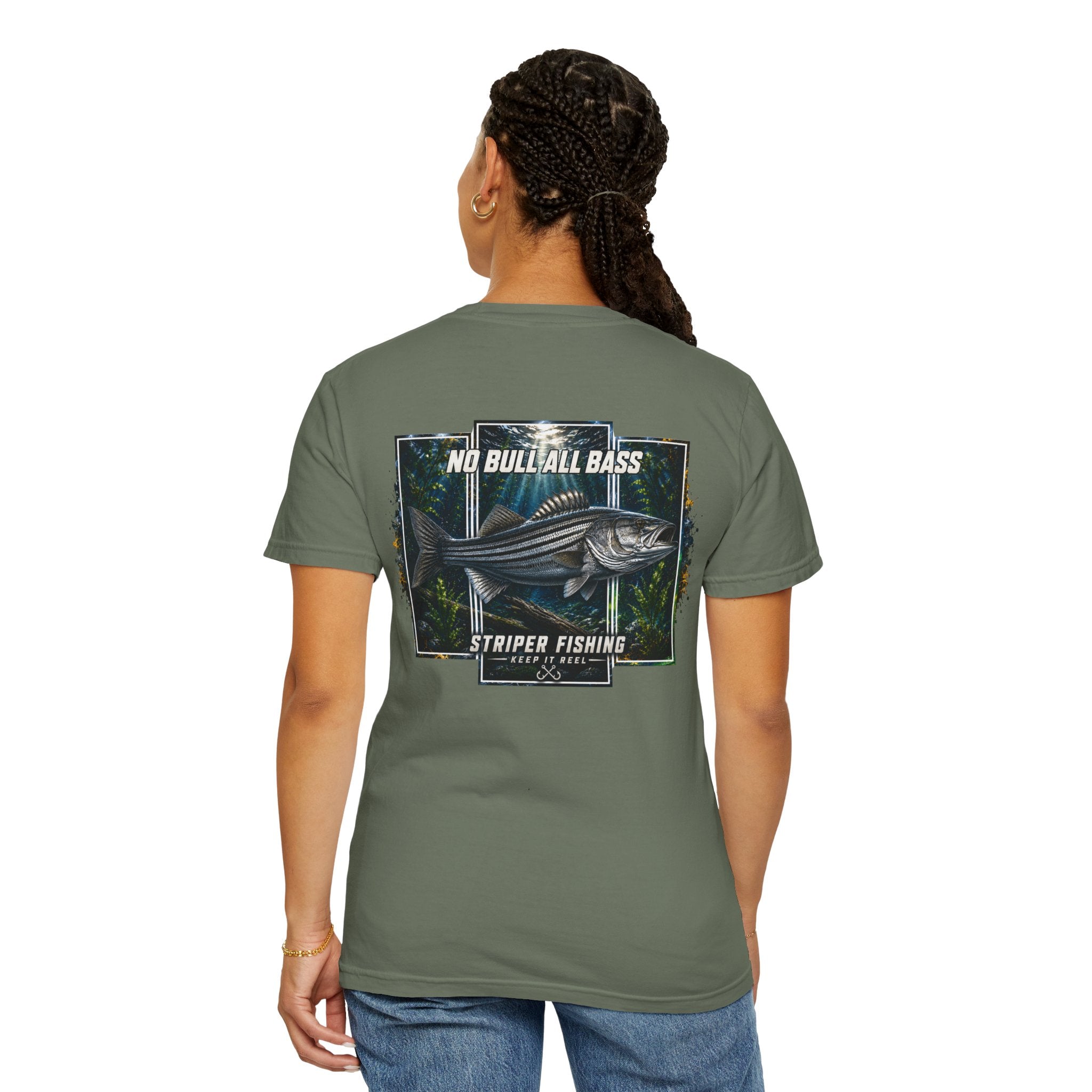 Saltwater Sea Striper Fishing Tee — Hooked Horizon Co.  Angler Gifts Ocean Lover Gifts