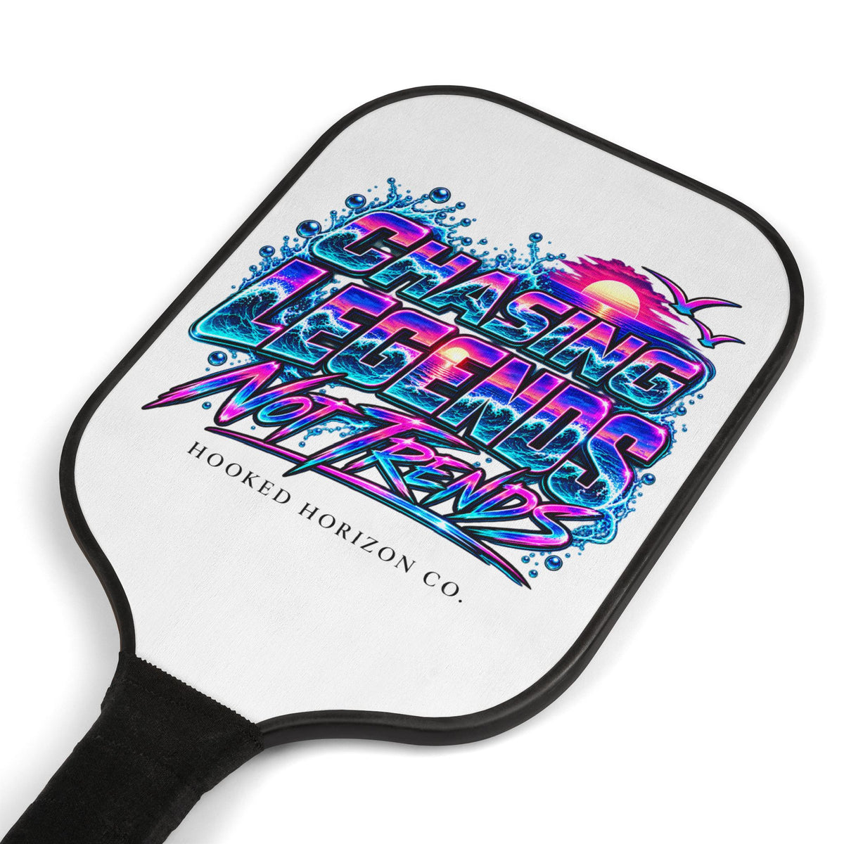 Pink & Purple " Chasing Legends Not Trends "— Hooked Horizon Co. Pickleball Kit