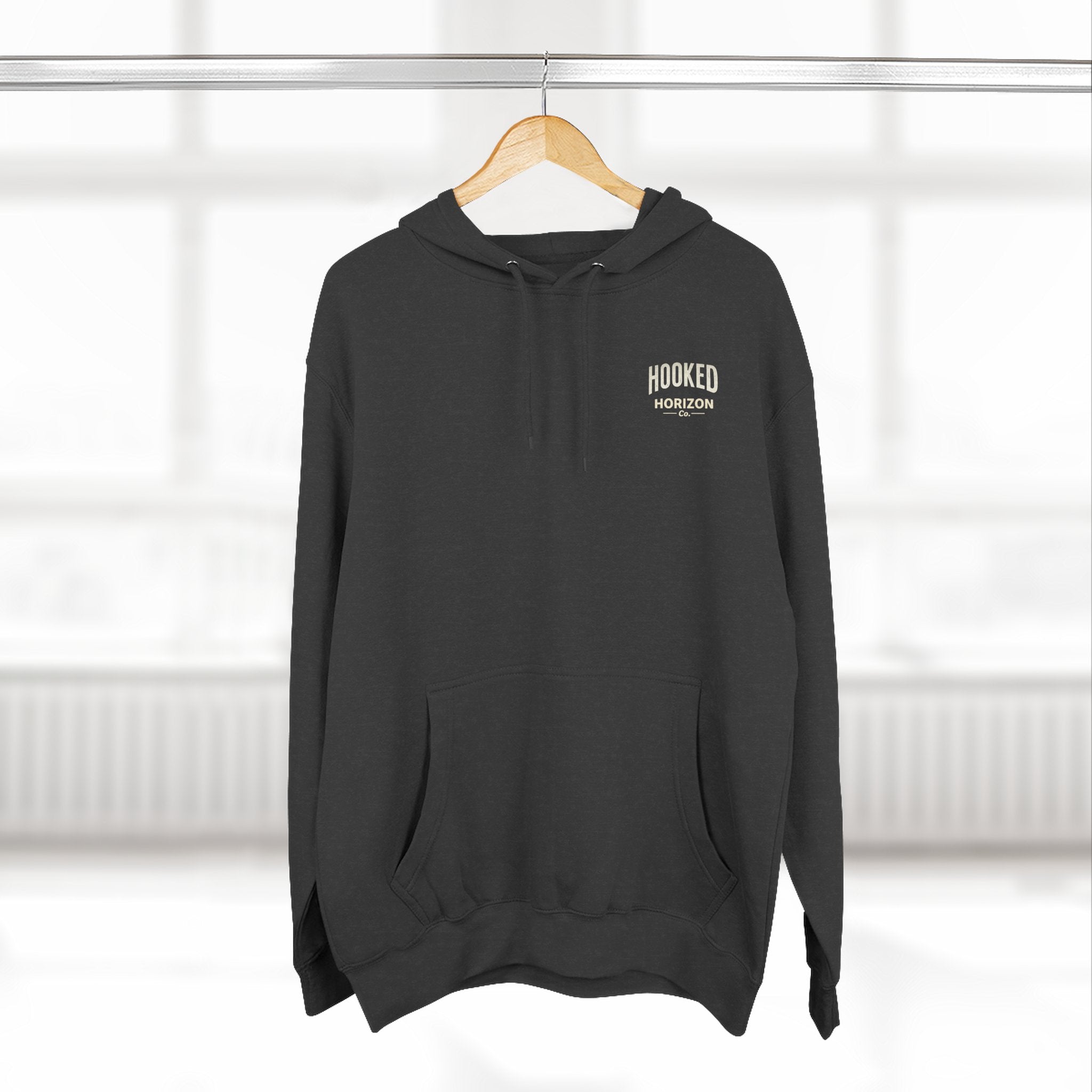 Fishing Charter T-Shirt— Hooked Horizon Hoodie — Fishing Boat Graphic Pullover
