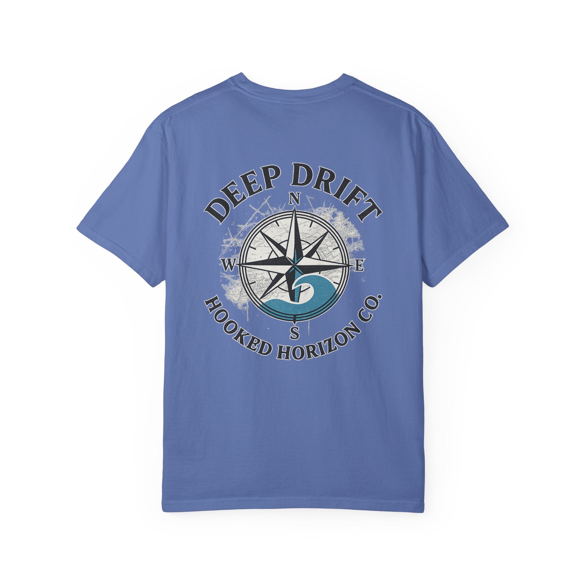 Wave Compass T-shirt, Hooked Horizon Co, Angler Gifts