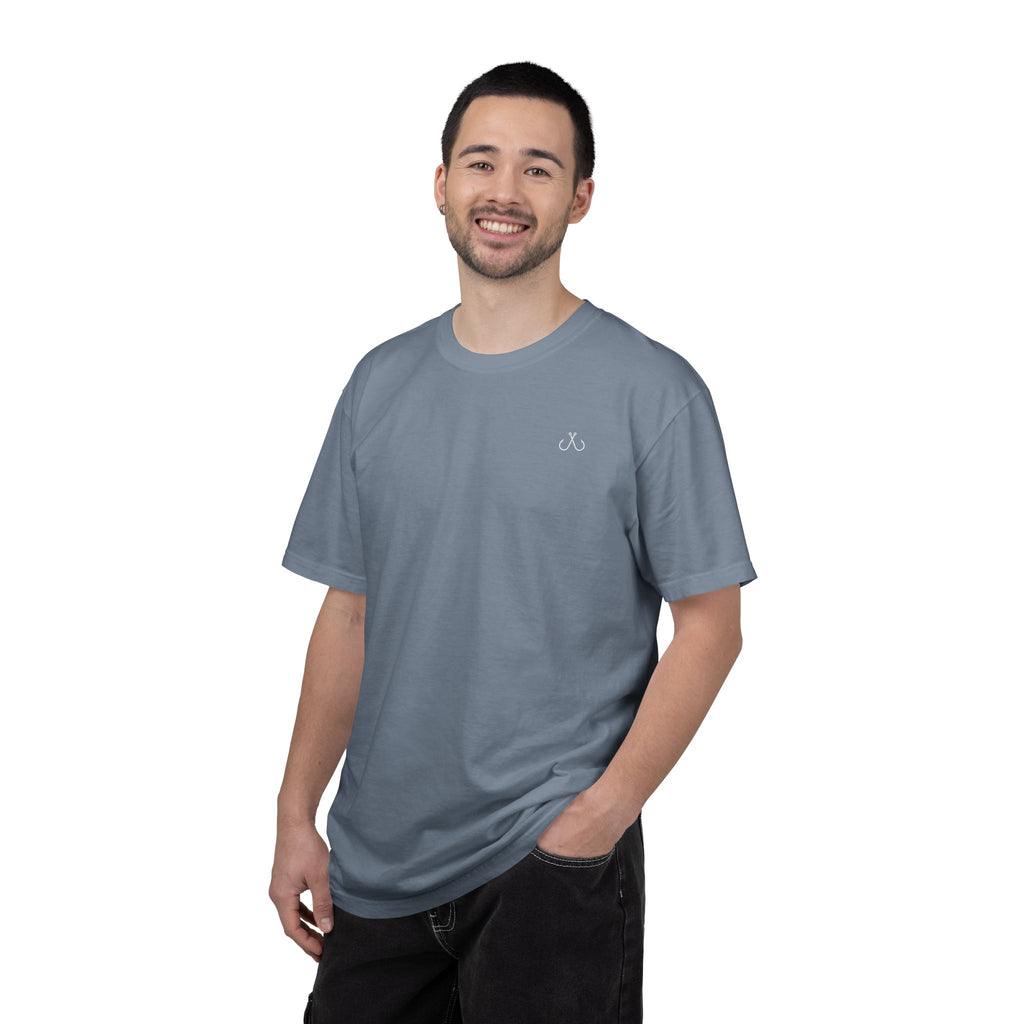 Deep Drift Wave Break Fishing T-Shirt - White Trim Ocean-inspired Fishing Tee for Angler Lovers, Hooked Horizon Co. Tee