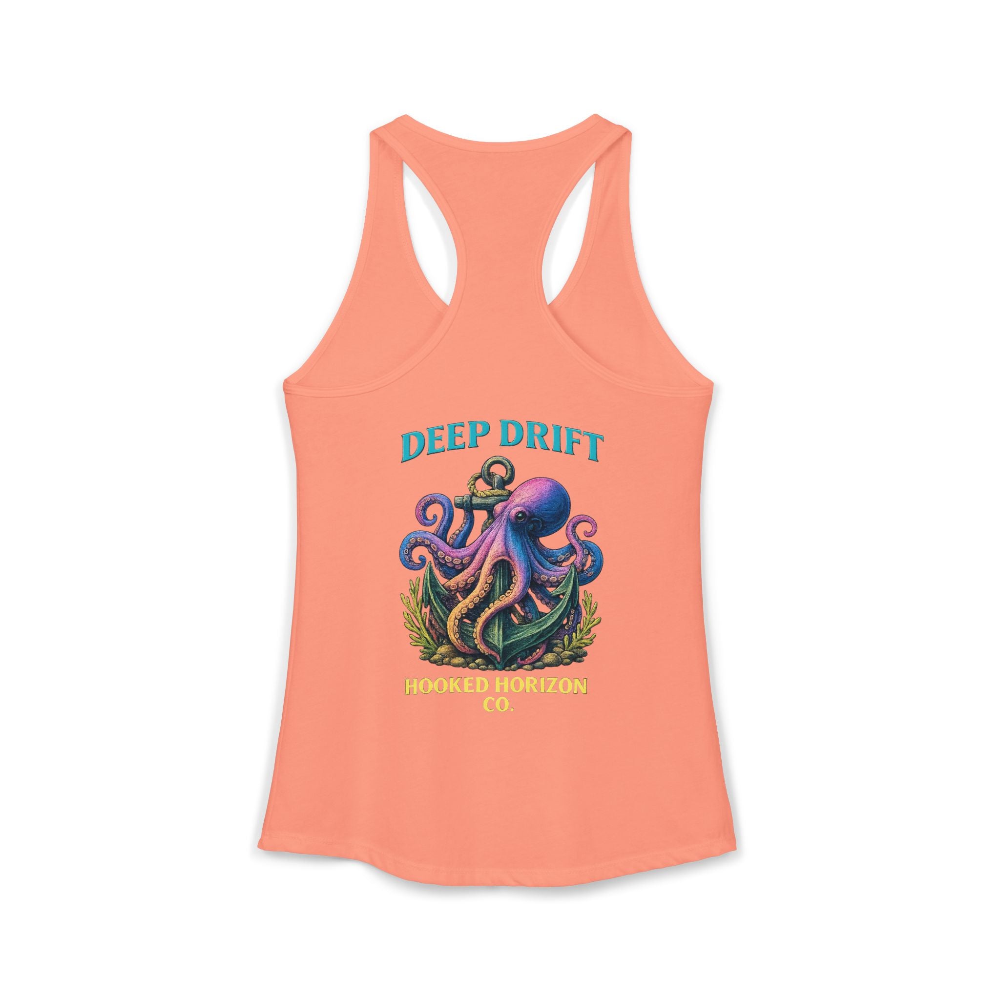 Rainbow Octopus Deep Drift– Hooked Horizon Co. Gifts for Ocean Lovers, Nautical Fashion, Everyday Comfort, Perfect Gift for Her