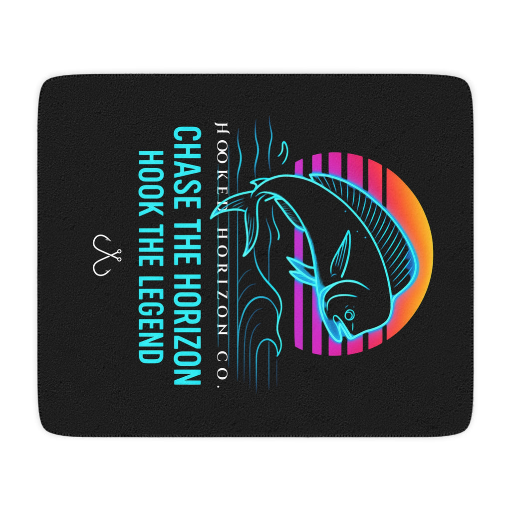 Mahi Mahi Hooked Horizon Co. Sherpa Blanket — Coastal Ocean Photography Throw