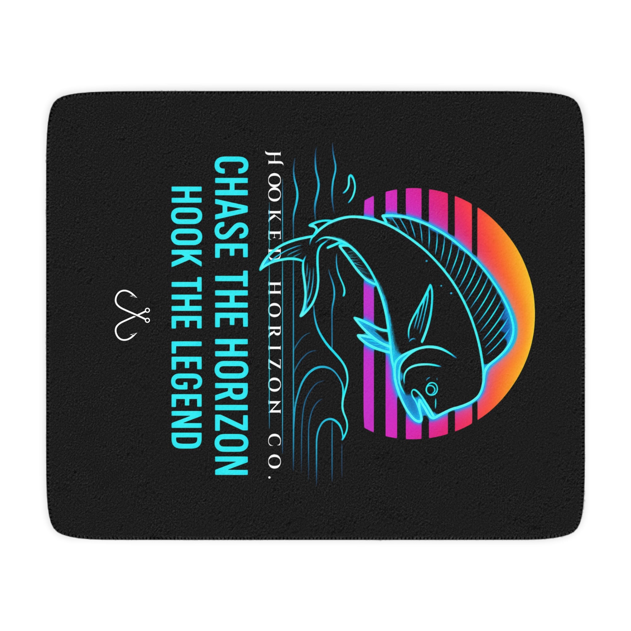 Mahi Mahi Hooked Horizon Co. Sherpa Blanket — Coastal Ocean Photography Throw