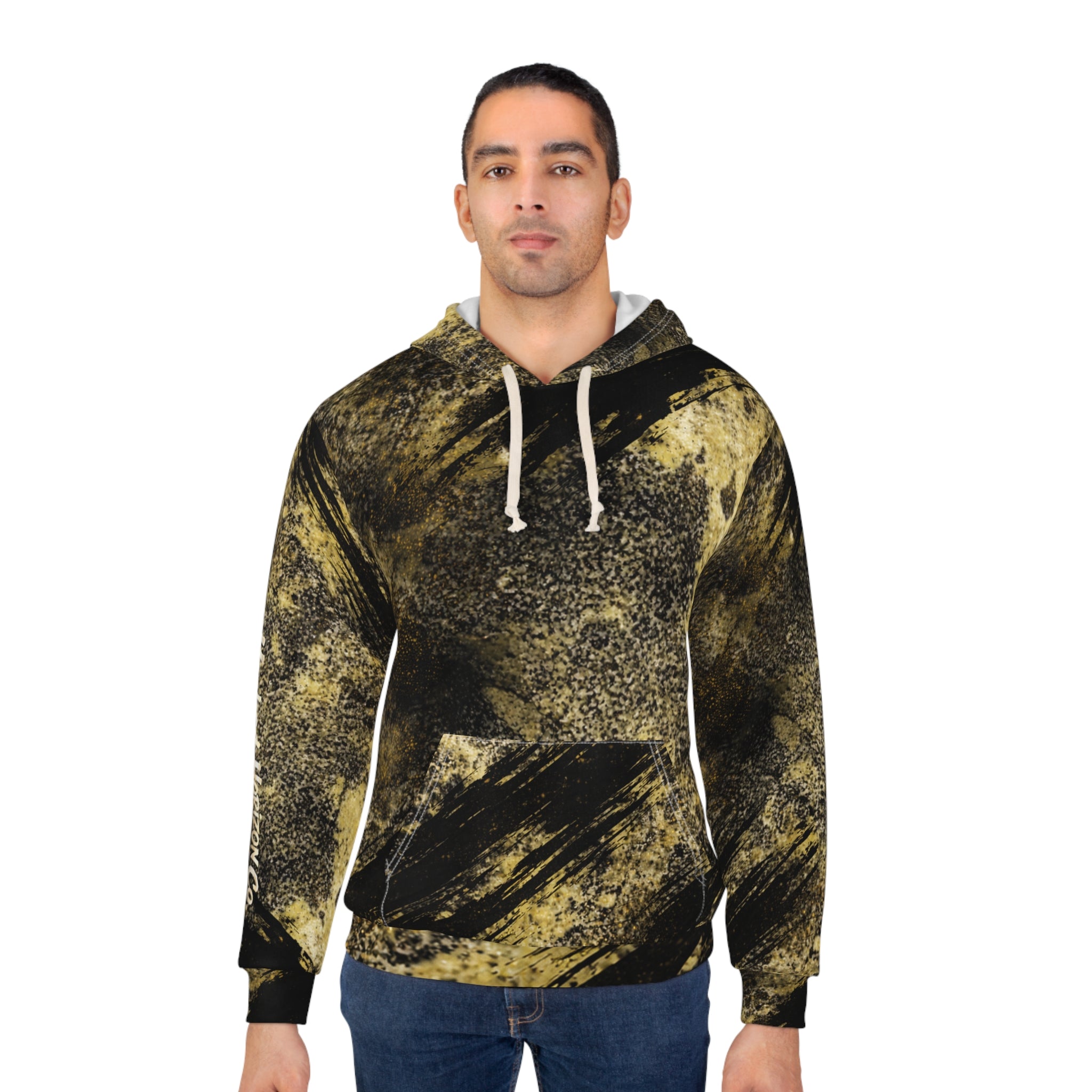 Serpentine Ocean Mineral Inspired Hoodie – All-Over Print Pullover