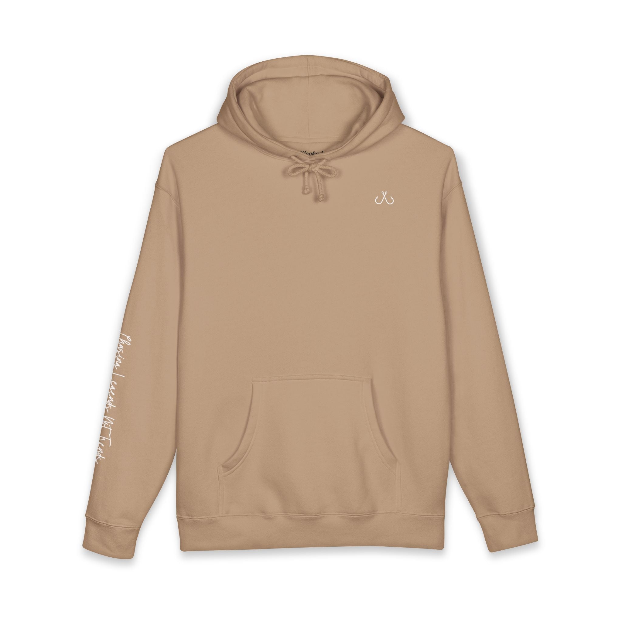 Chasing Legends Not Trends Hoodie Hooked Horizon Co. — Minimal Fishing Back Graphic Hoodie, Multiple Color Variations