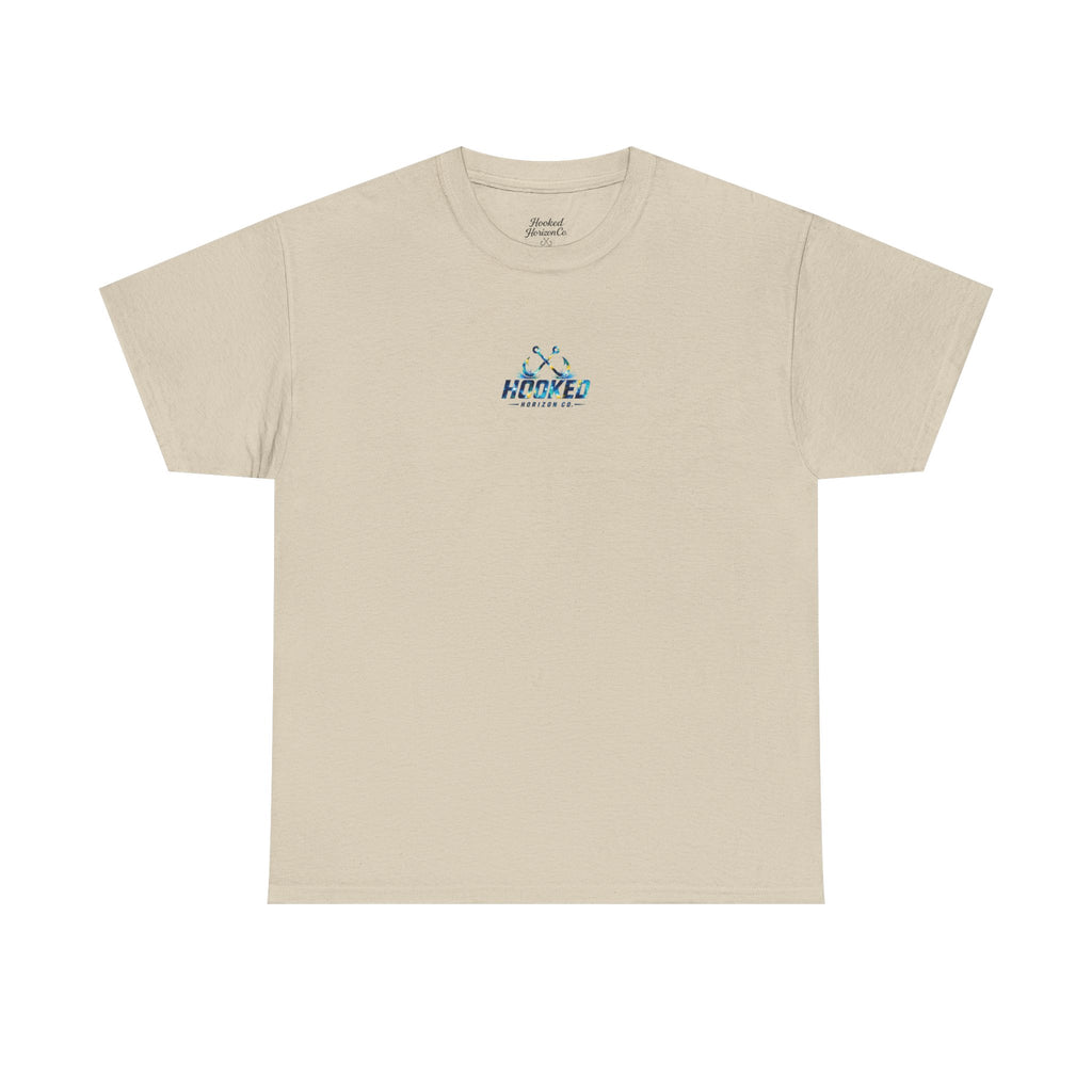 Barracuda Hooked Horizon Co Tee—Ocean Graphic Tee — "Beloved" Ray Design