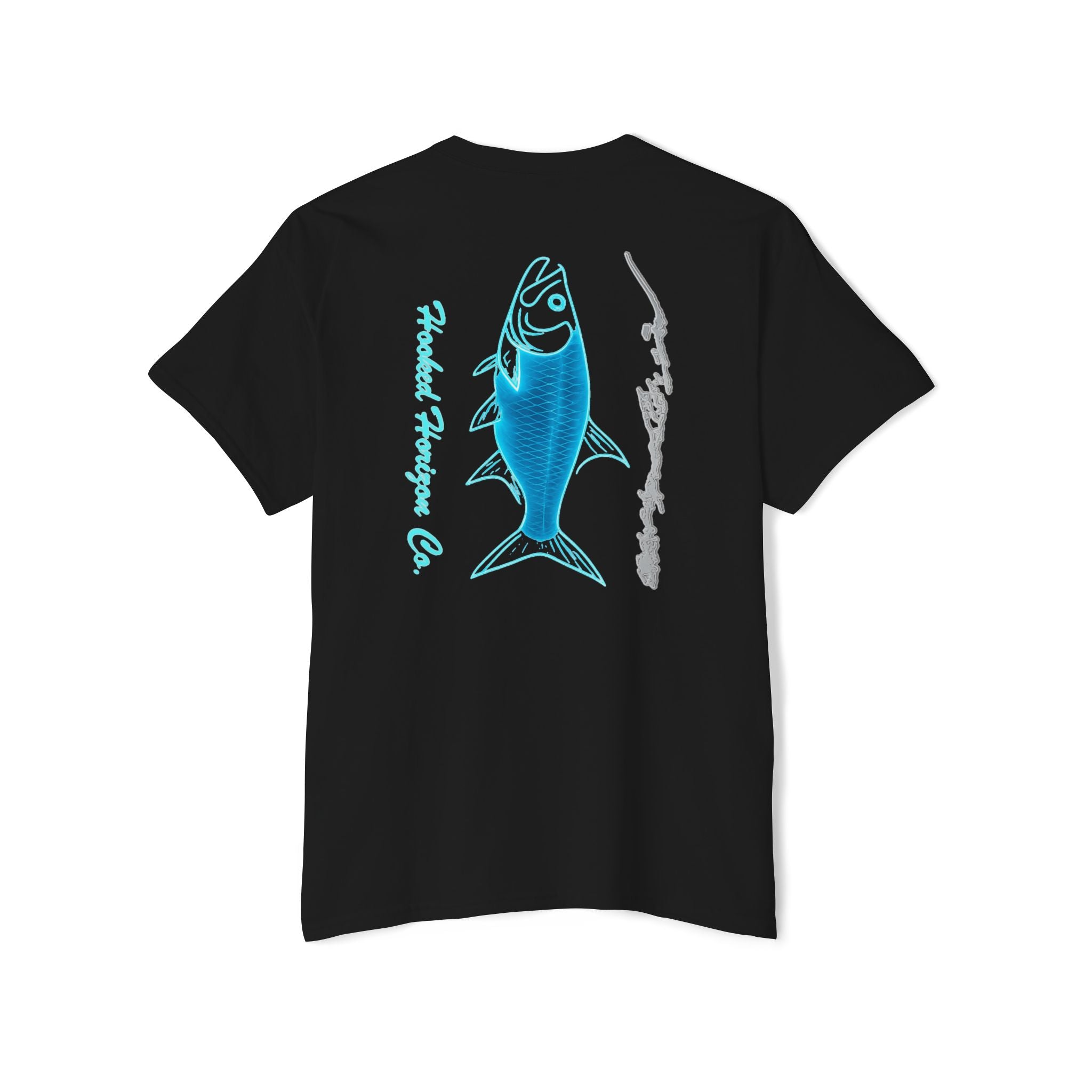 Tarpon Deep Drift Hooked HorizonCo.  Tee- Perfect for Angler and Fishing Gifts, For him, For Her Unisex Cotton T-Shirt for Music Lovers, Gift for Fans, Vintage Tour Merch