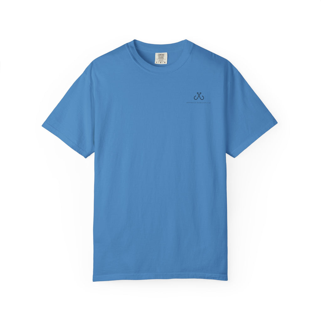 Shark Tee — "Deep Drift on the Water" Fishing Graphicishing Tee for Angler Lovers, Shark Lovers, Ocean Tee