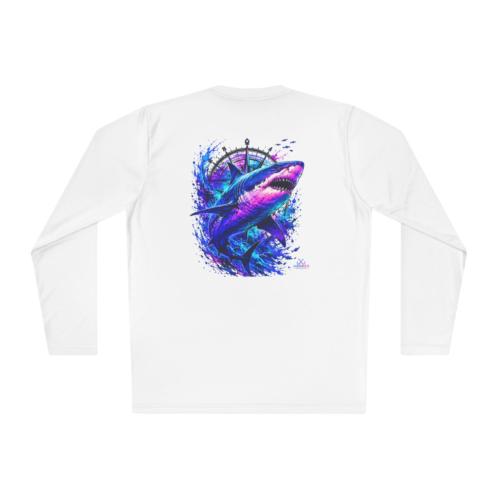 Moisture Wicking Classic Logo Shark Tee —Horizon Co. Anchors Long Sleeve Tee — Lightweight Fishing Shirt