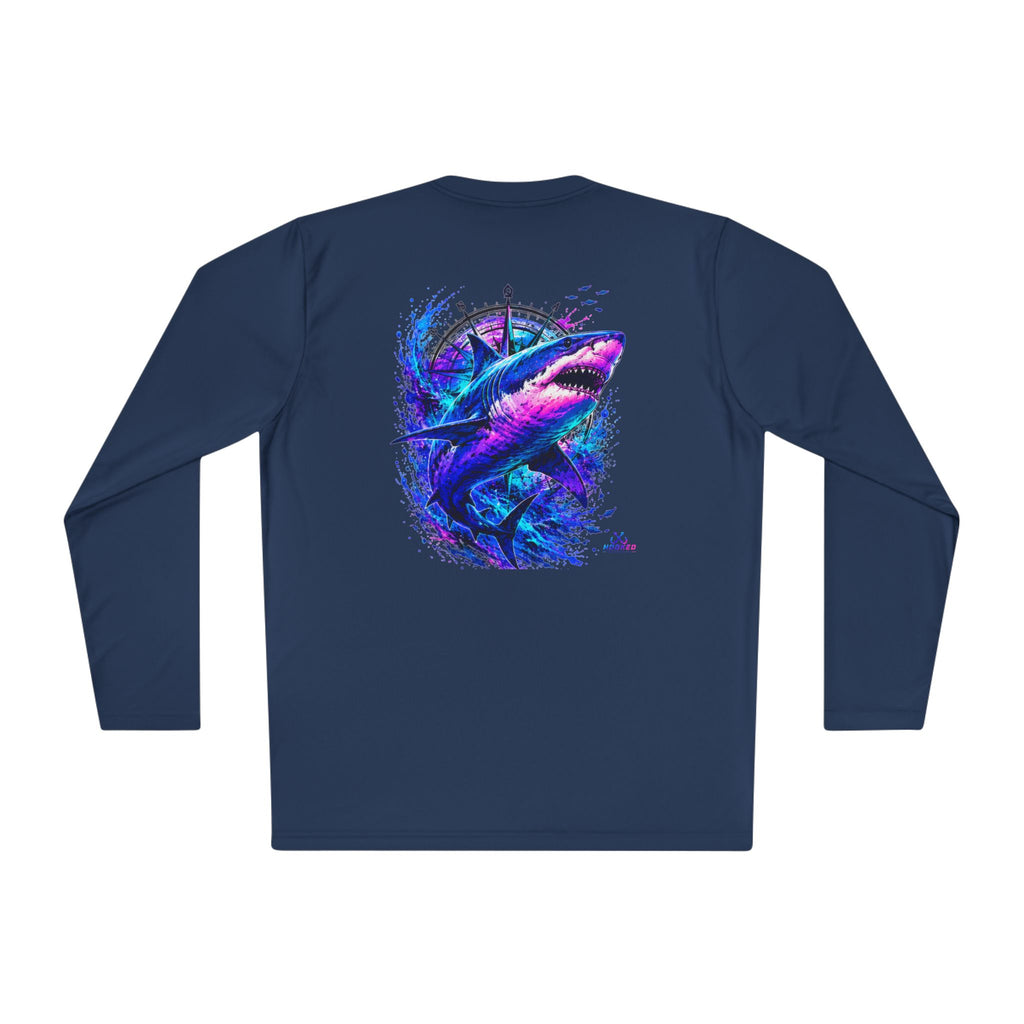 Moisture Wicking Classic Logo Shark Tee —Horizon Co. Anchors Long Sleeve Tee — Lightweight Fishing Shirt