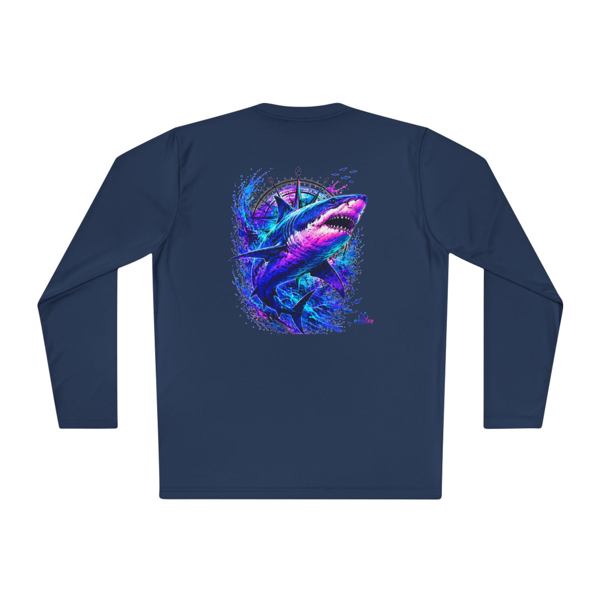 Moisture Wicking Classic Logo Shark Tee —Horizon Co. Anchors Long Sleeve Tee — Lightweight Fishing Shirt
