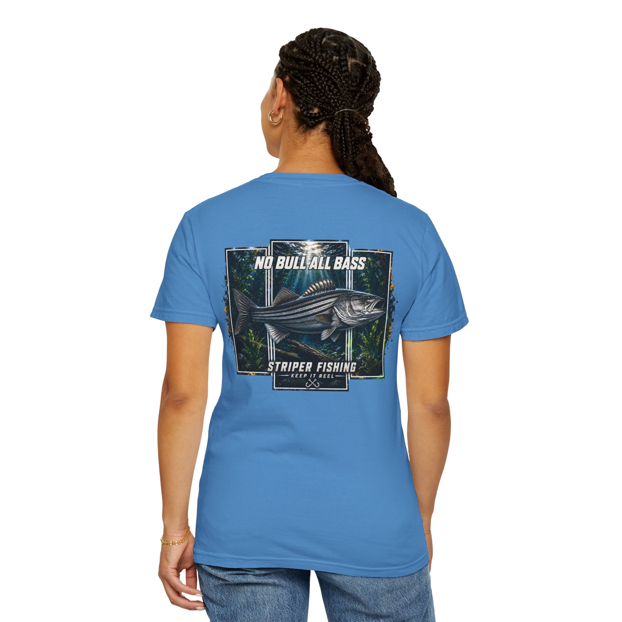 Saltwater Sea Striper Fishing Tee — Hooked Horizon Co.  Angler Gifts Ocean Lover Gifts