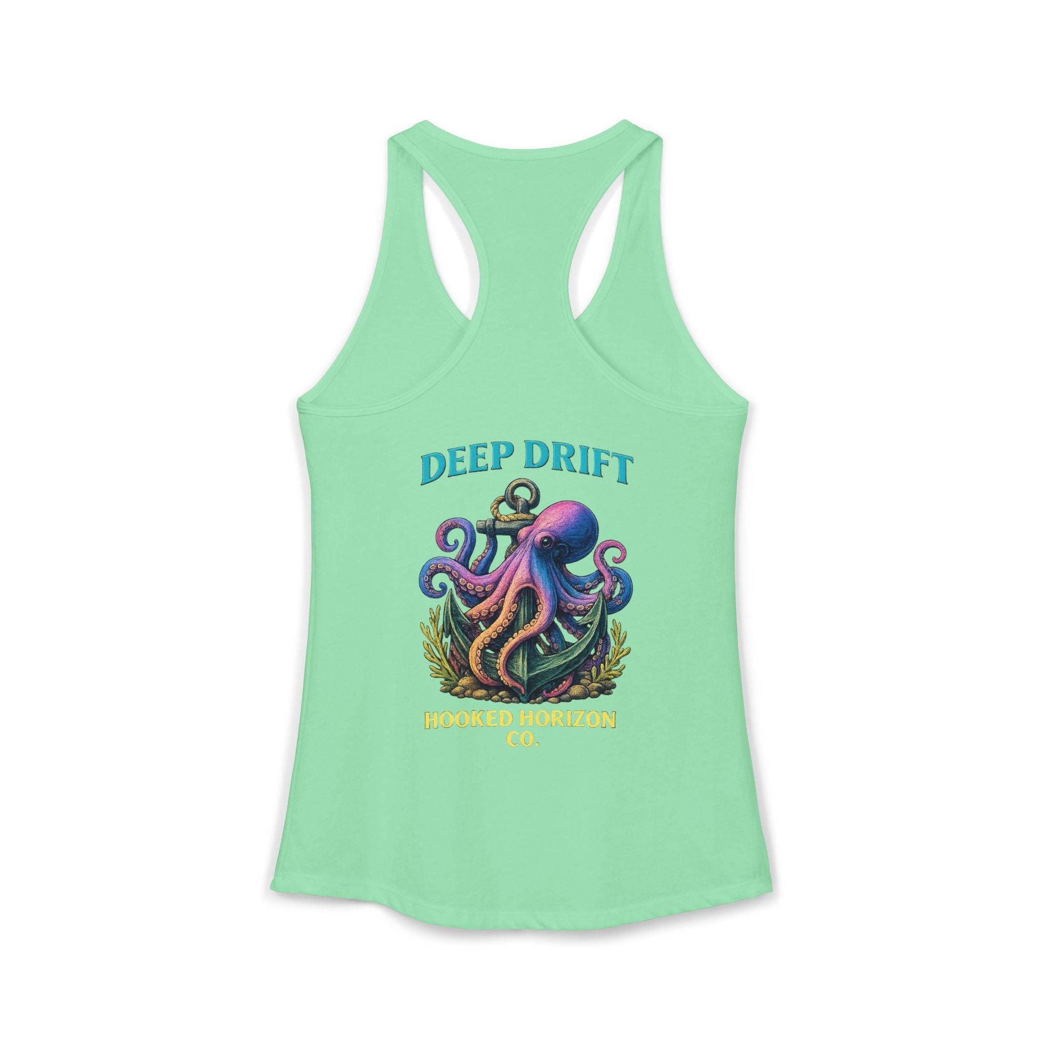 Rainbow Octopus Deep Drift– Hooked Horizon Co. Gifts for Ocean Lovers, Nautical Fashion, Everyday Comfort, Perfect Gift for Her