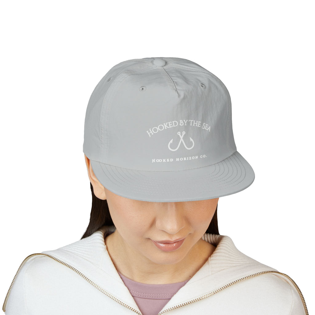 Quick Dry Surf Cap Hooked Horizon Co. — Light Weight, Multiple Color Variations Beachy Vibes Snapback Hat for Surf Lovers, Summer Fashion, Ocean Enthusiasts, Gift for Surfers, Vacation Style